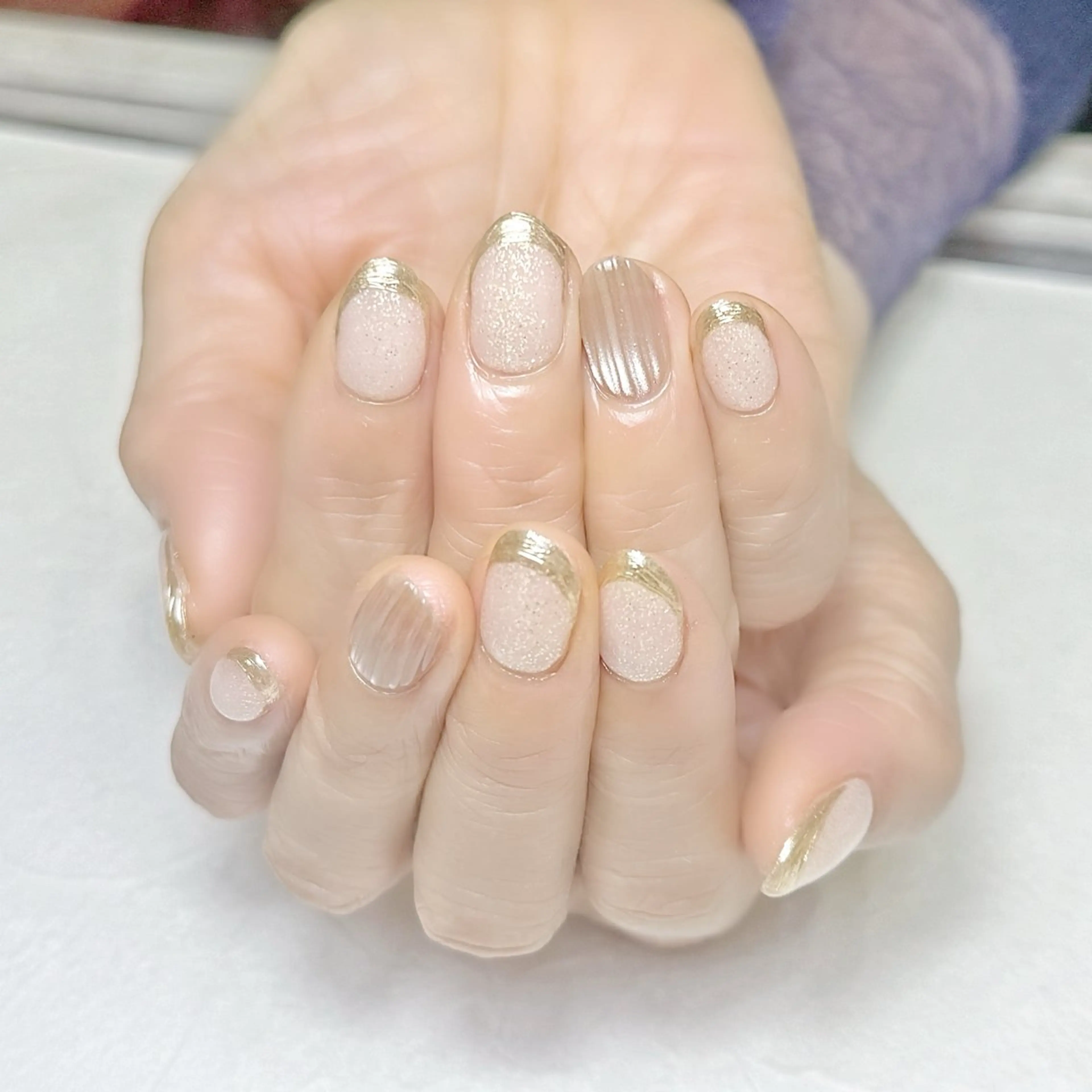 ネイル マグネットネイル ミラーネイル オフィスネイル ワンカラーネイル rouse nail RISATOのネイルデザイン