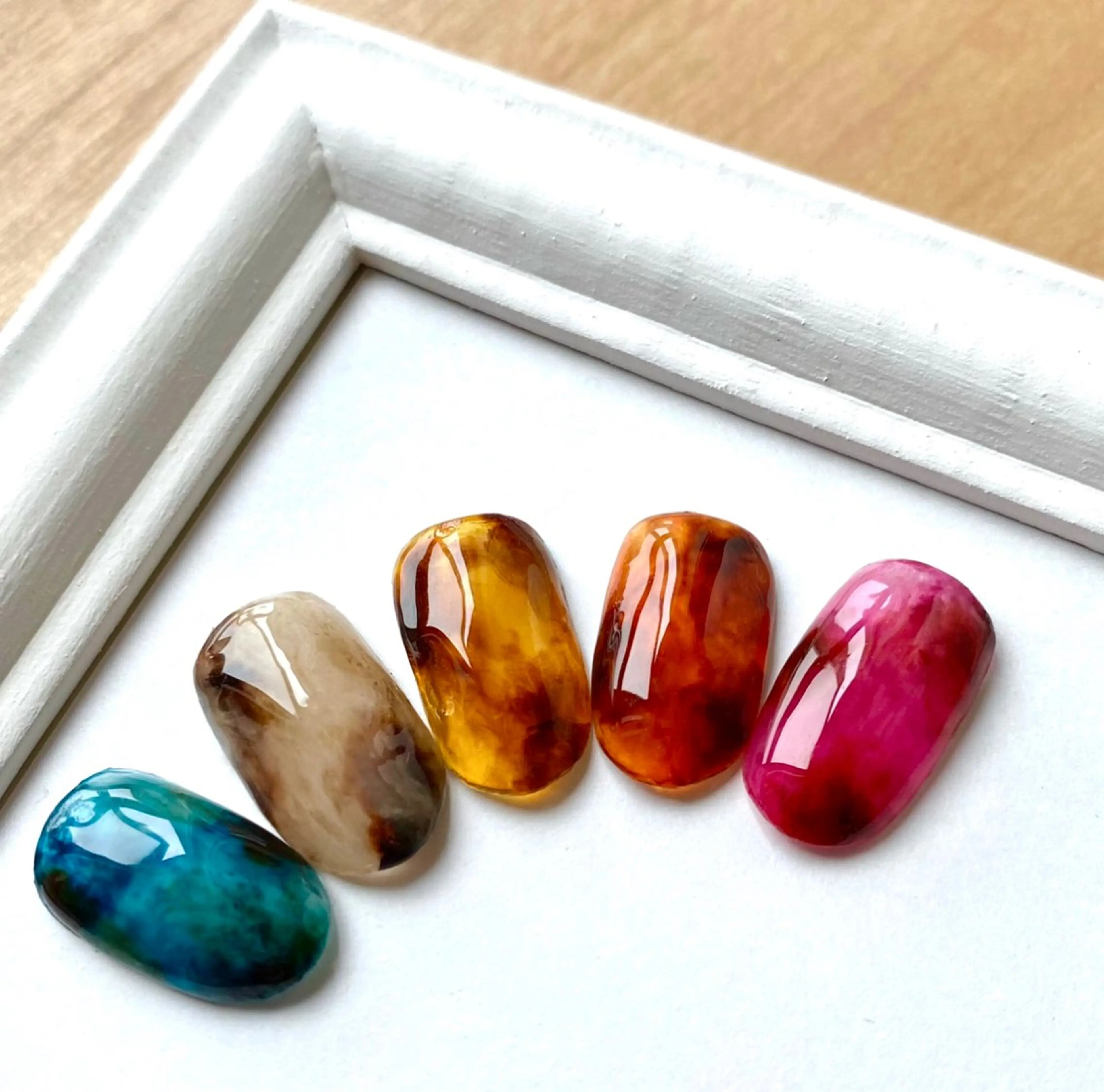 ネイル アートネイル べっ甲ネイル ロングネイル スカルプネイル nail*157 .のネイルデザイン