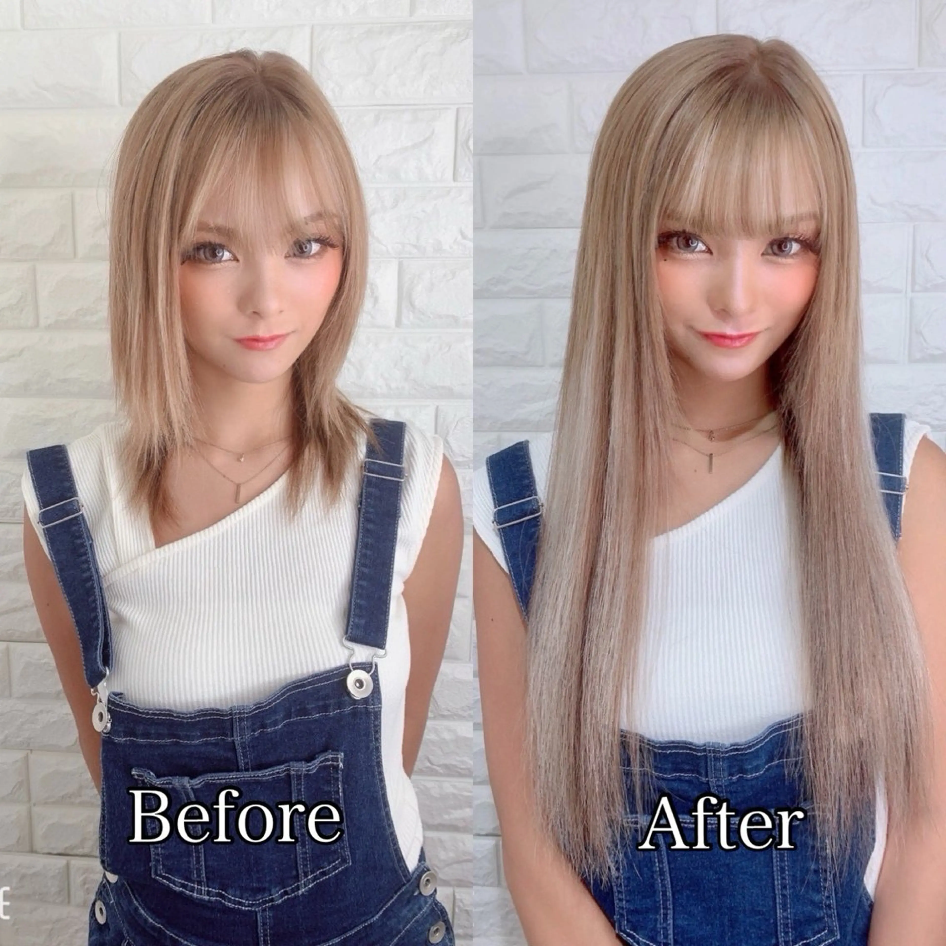 ロング プルエクステ エクステ カット ヘアカラー エクステ 吉祥寺プルエクステ 🌟hiraiのヘアスタイル