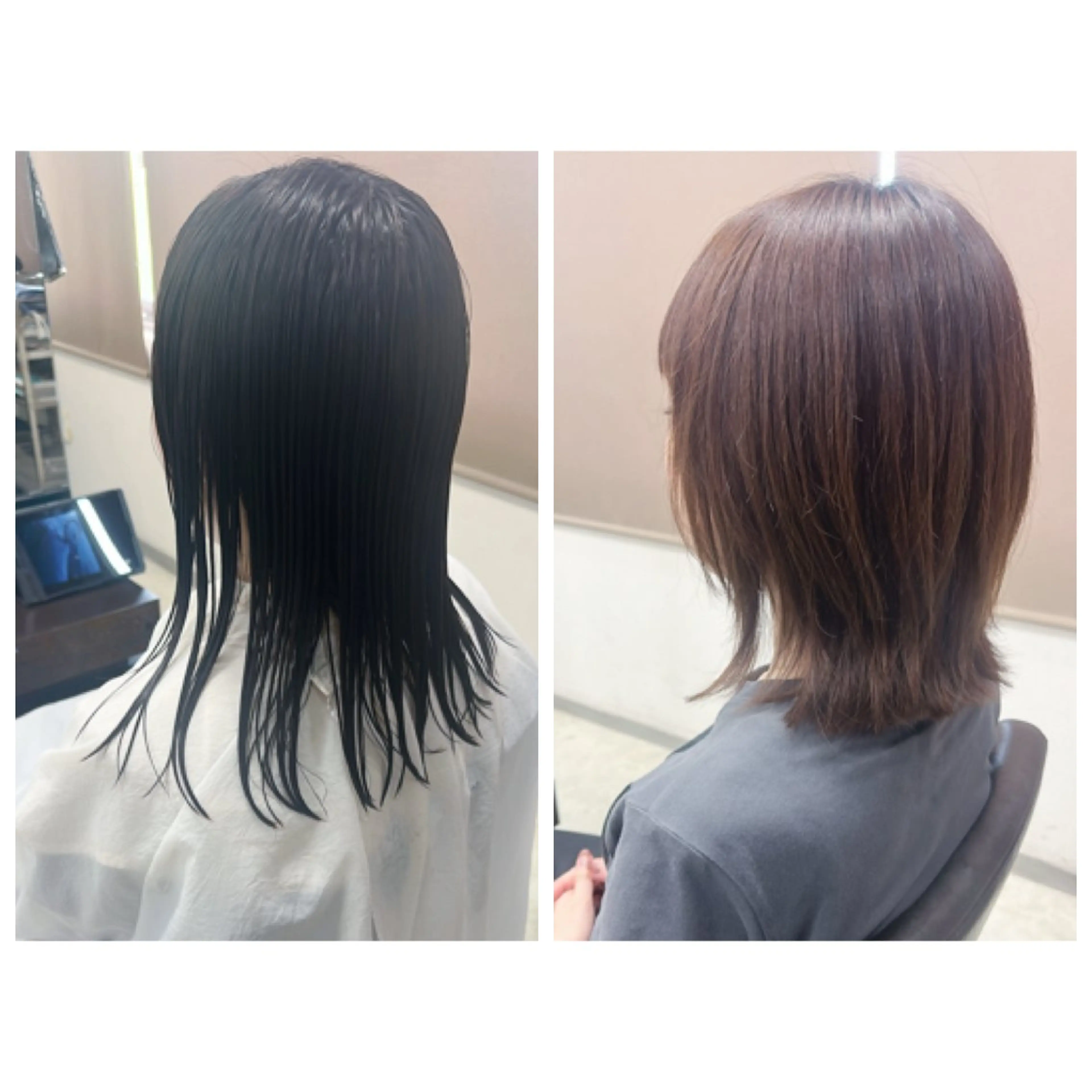 ミディアム ヘアアレンジ ボブ くびれヘア レイヤーカット 小顔カット 外ハネヘア 中島 剛のヘアスタイル