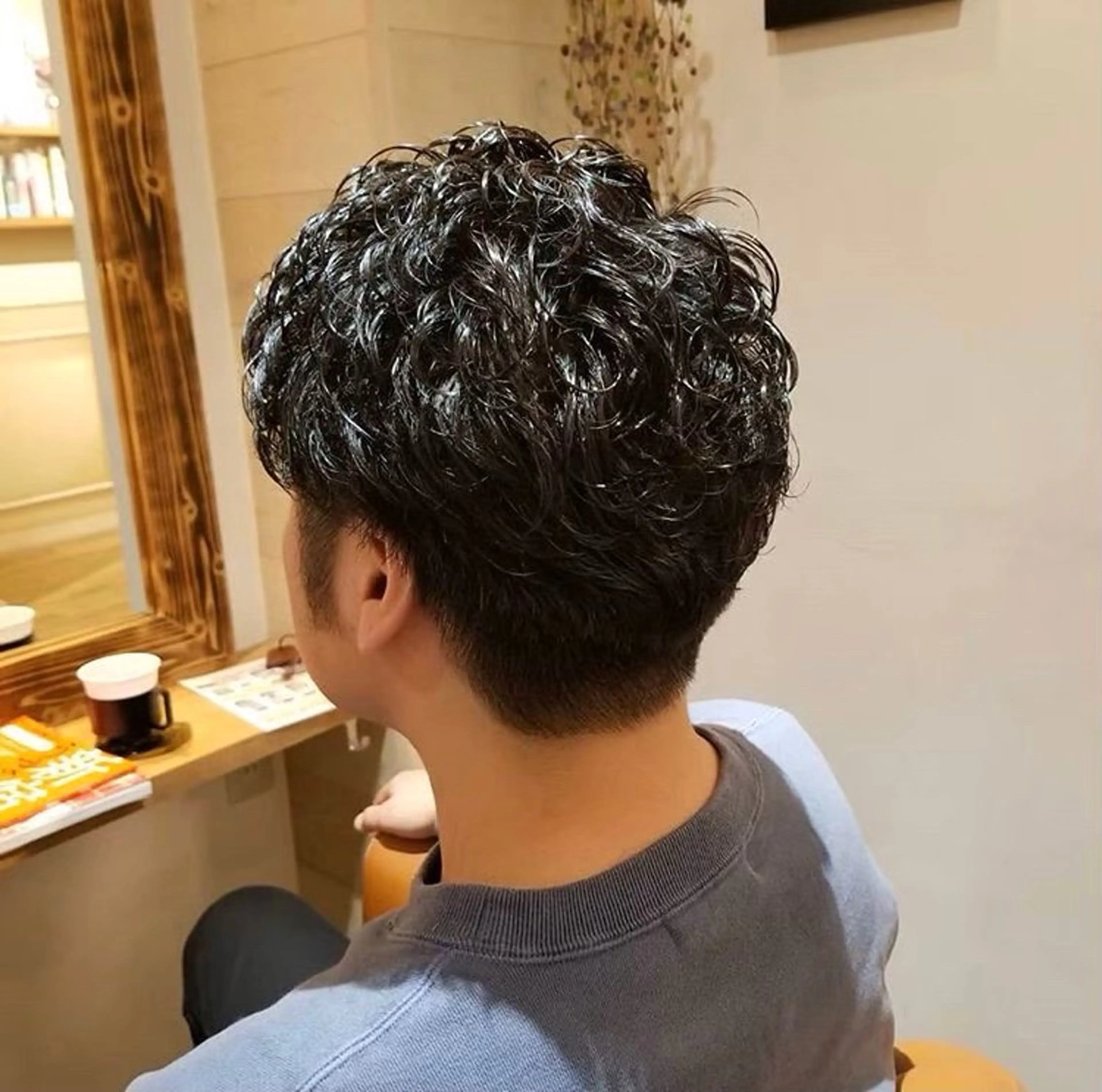 パーマ メンズ カット パーマ レイヤー‪✕‬前髪 顔周り特化💫ひかるのヘアスタイル