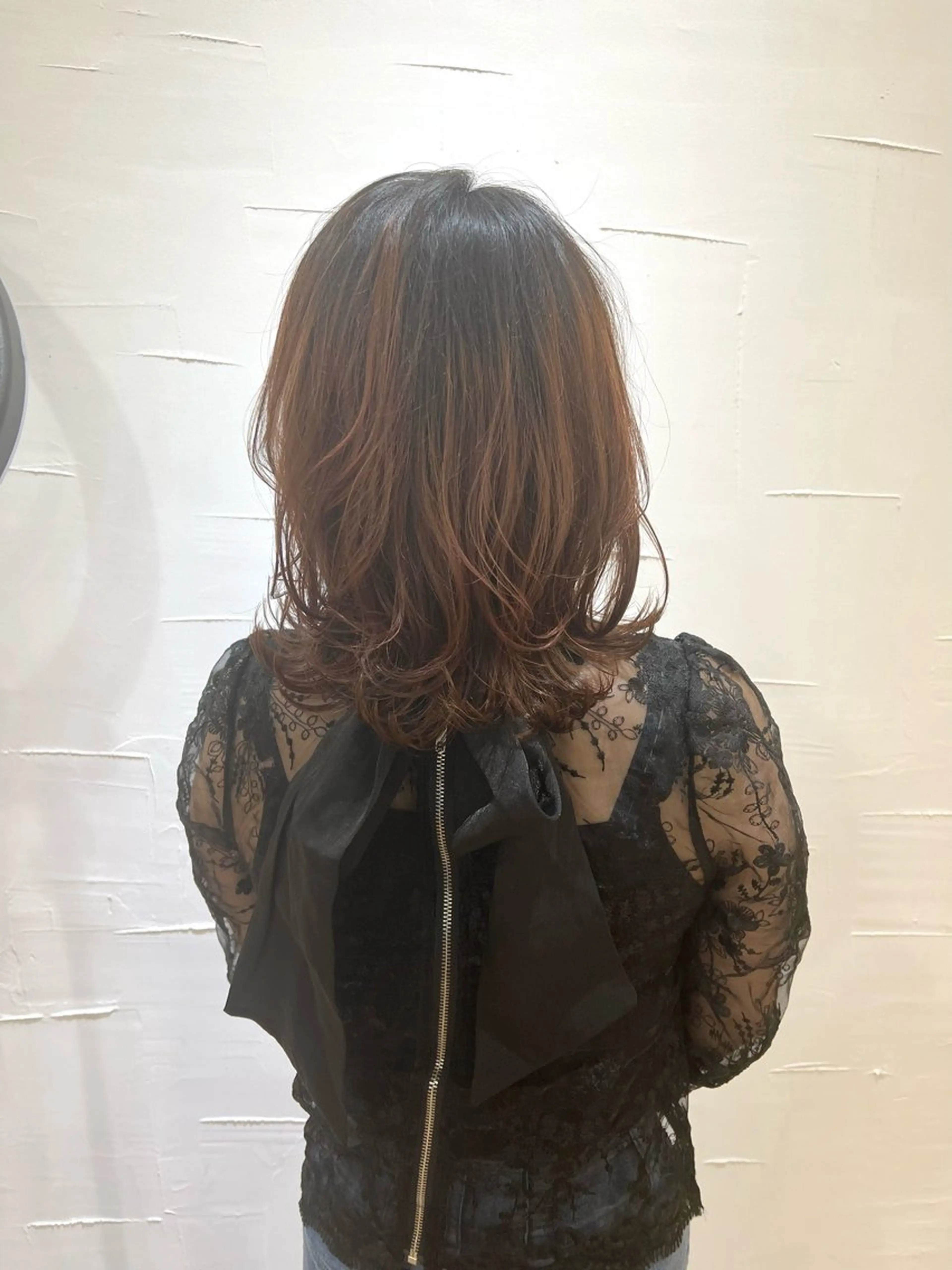 ミディアム レイヤーカット 地毛風ストレート ⚡️下ノ村柊斗⚡️のヘアスタイル