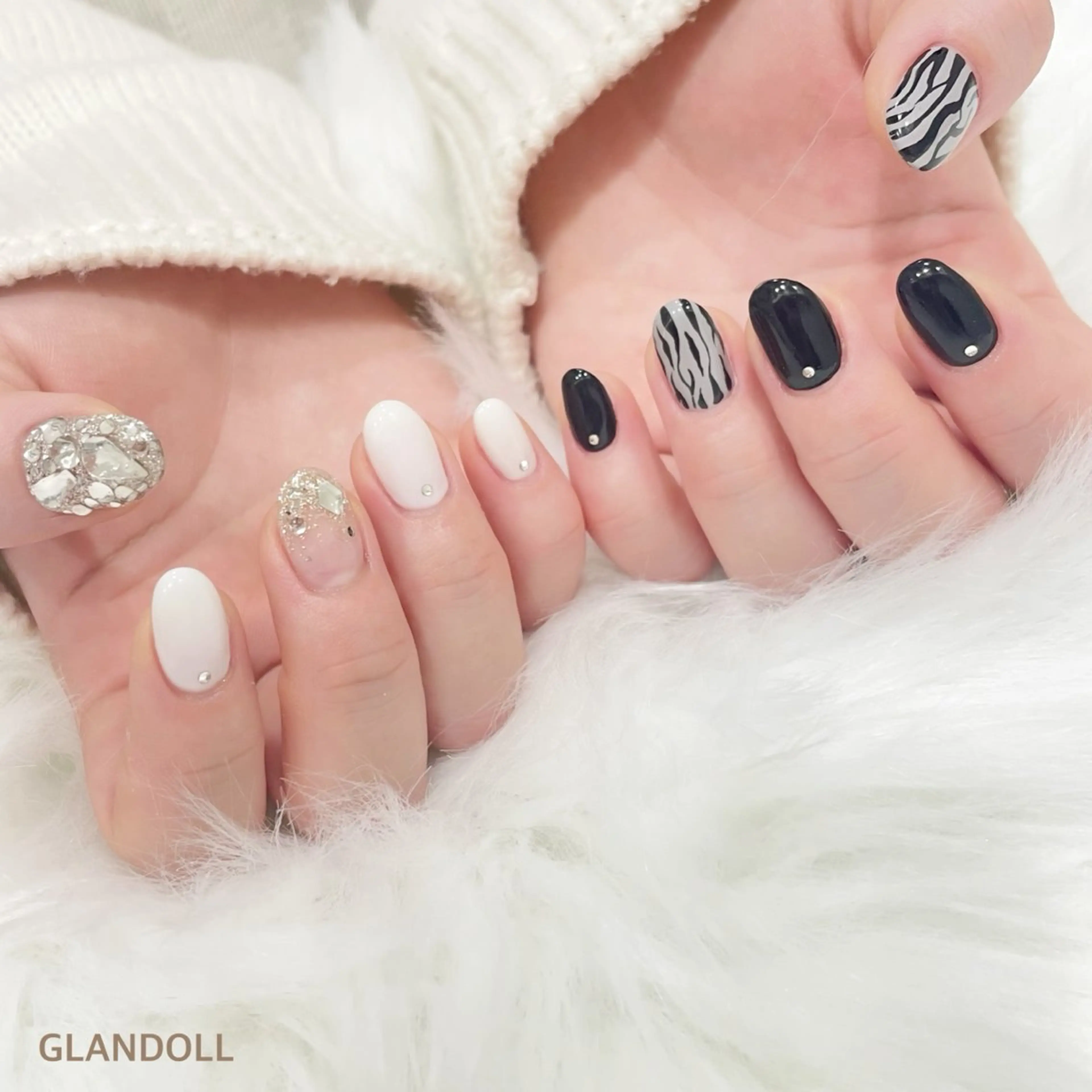 ネイル アートネイル 持ち込み ハンドネイル GLANDOLL YURIのネイルデザイン