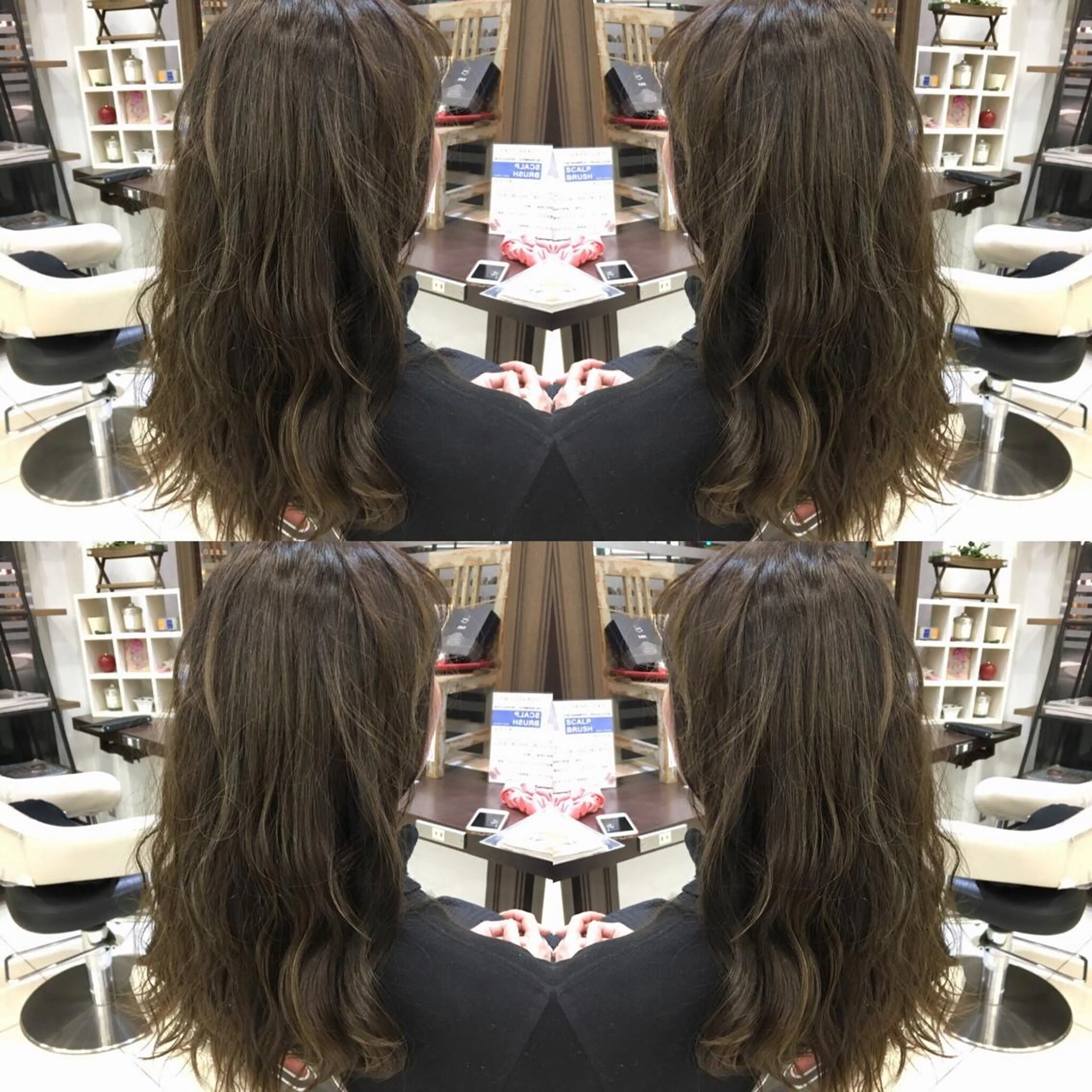 セミロング カラー ヘアアレンジ 外国人風カラー 三川 洋樹のヘアスタイル