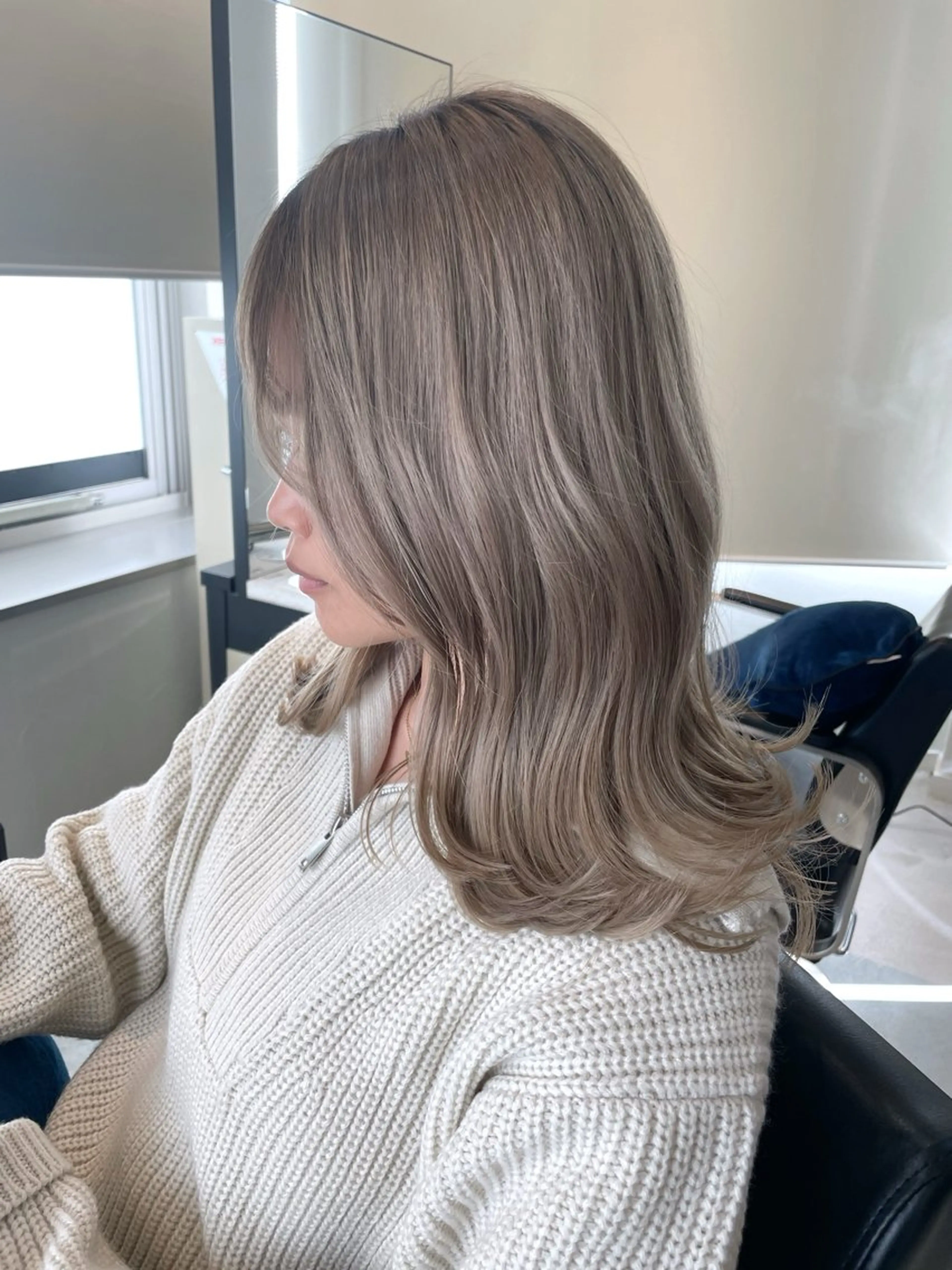 ミディアム noa hair design 町田店所属・miyu♡̷̷ 韓国ヘア/顔まわりのヘアスタイル