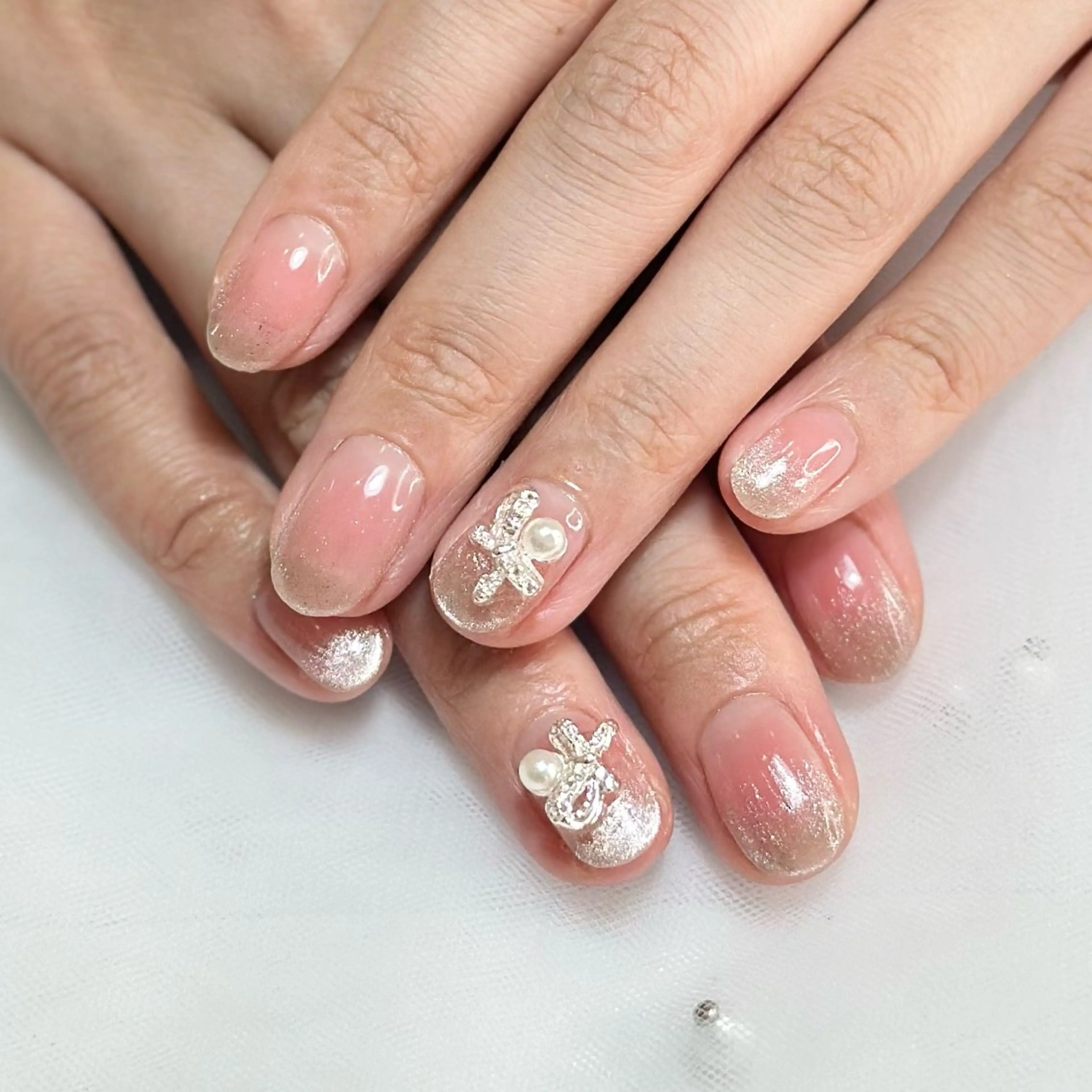 ネイル ストーンネイル ハンドネイル HAIR&MAKE POSH 日暮里のネイルデザイン