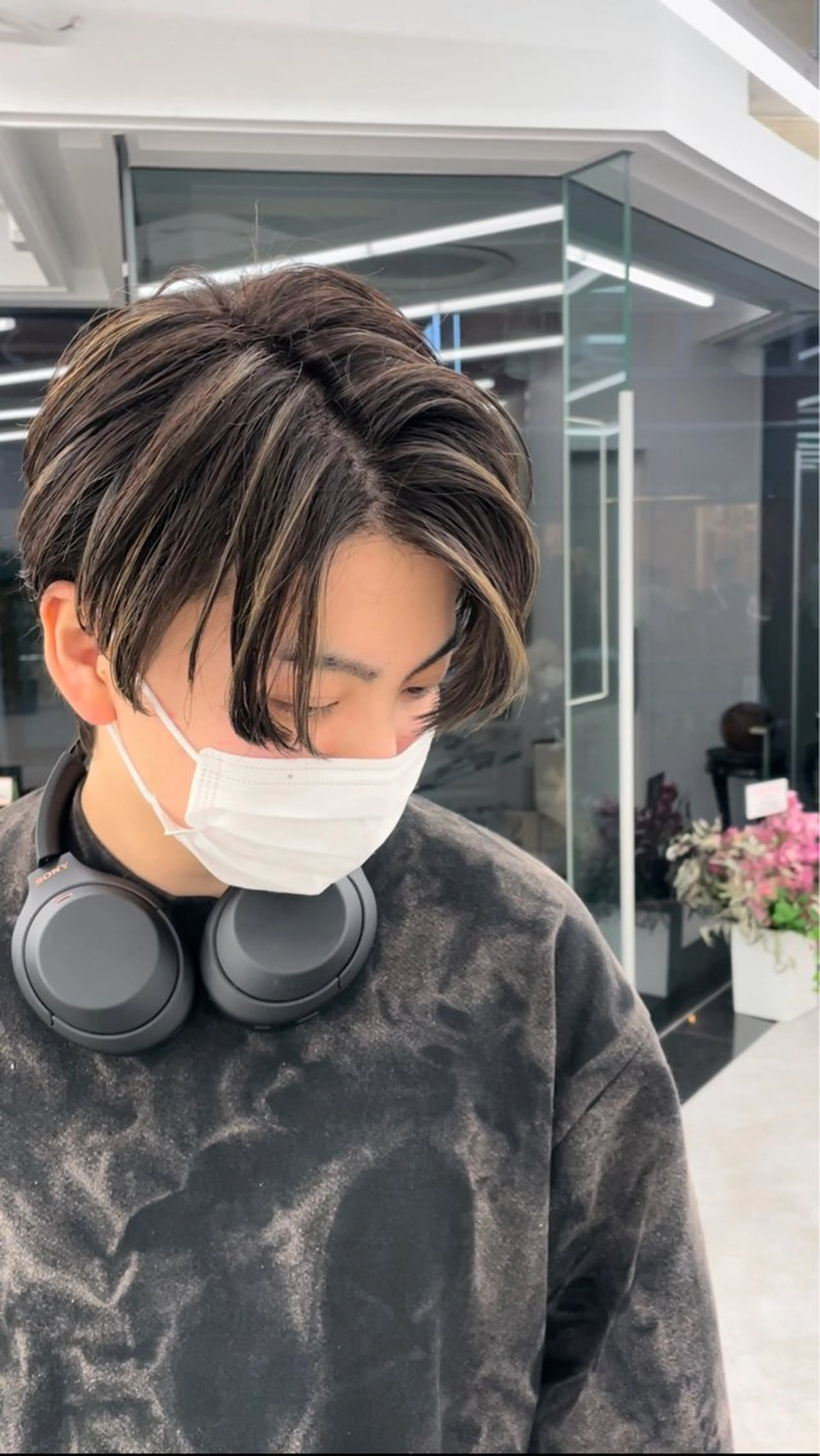 カラー メンズ メンズハイライト ハイライトカラー 森龍馬 メンズ専門美容師のヘアスタイル