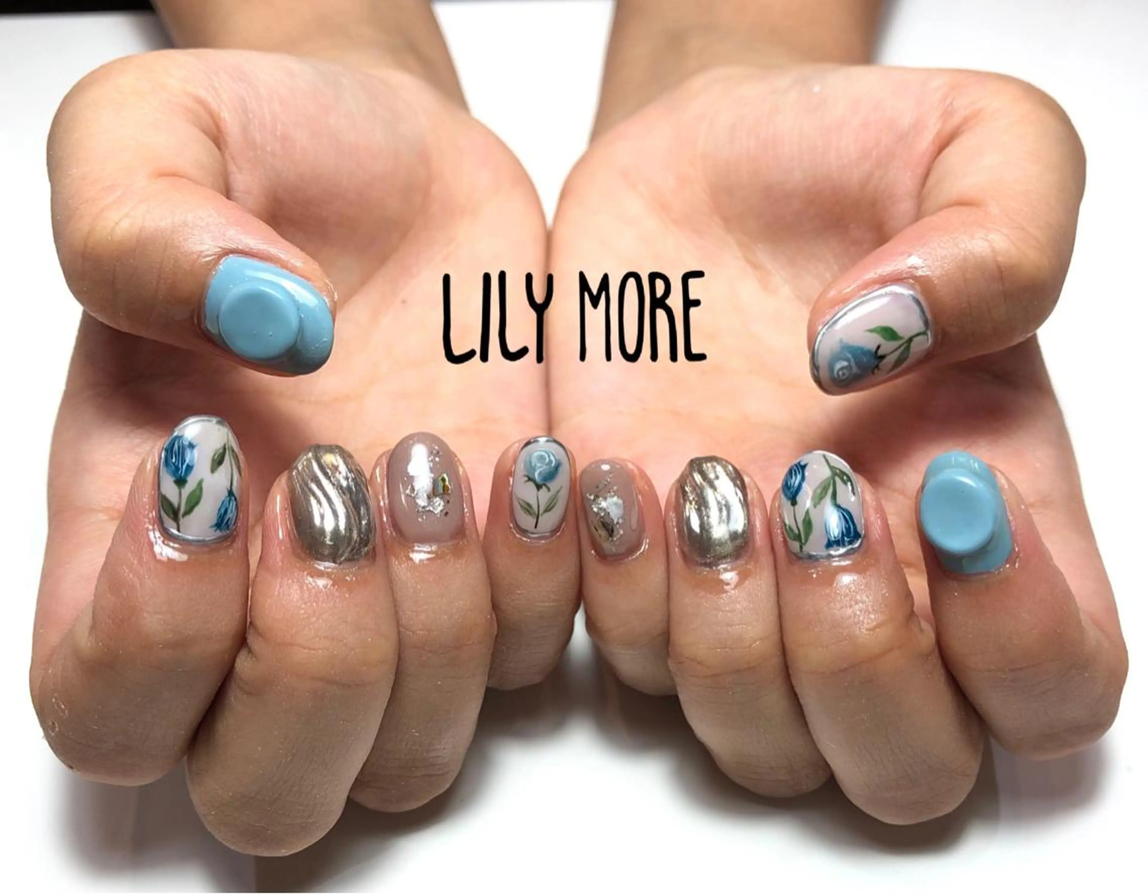ネイル フラワーネイル Lily closetのネイルデザイン