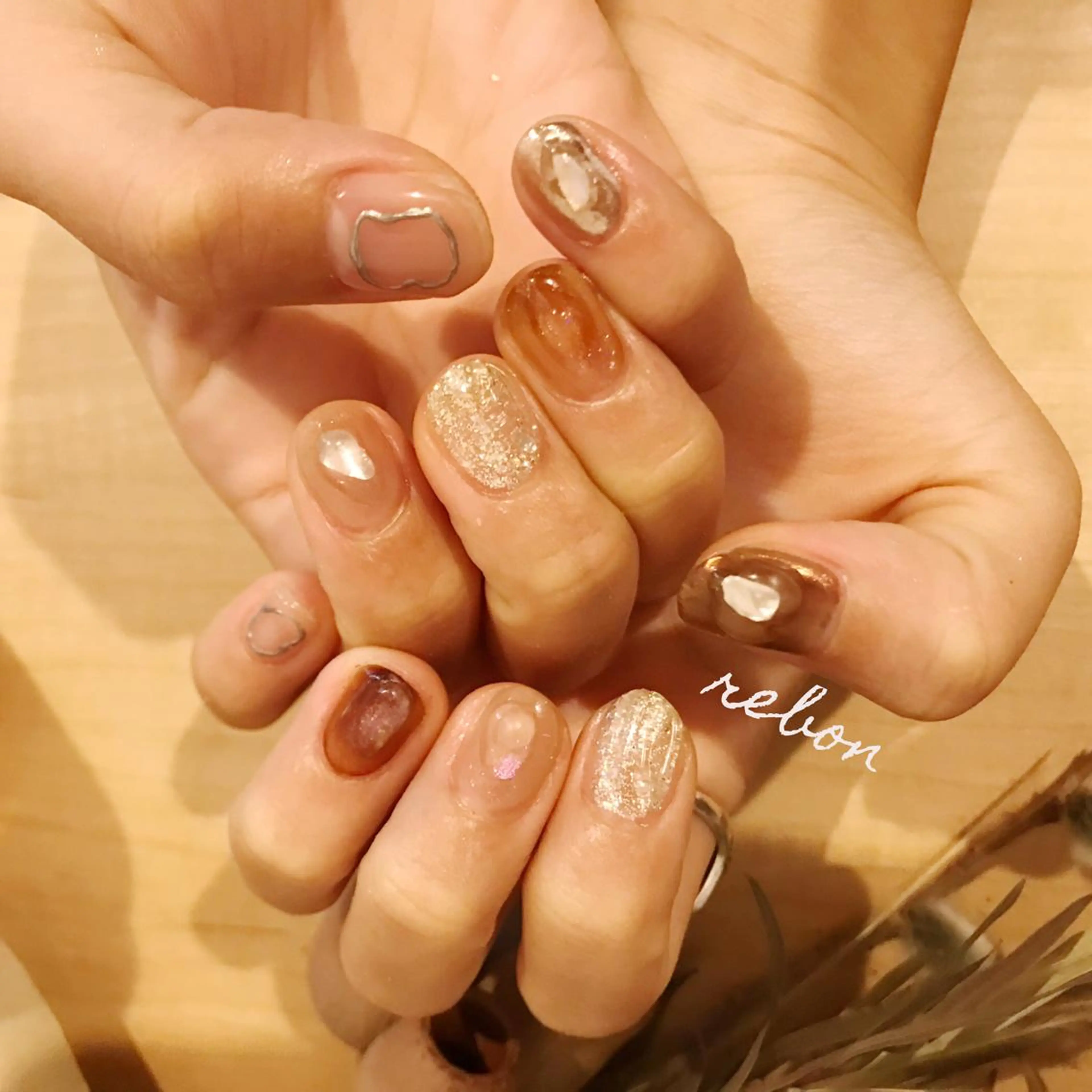 ネイル ハンドネイル フットネイル rebon＊ natsukiのネイルデザイン