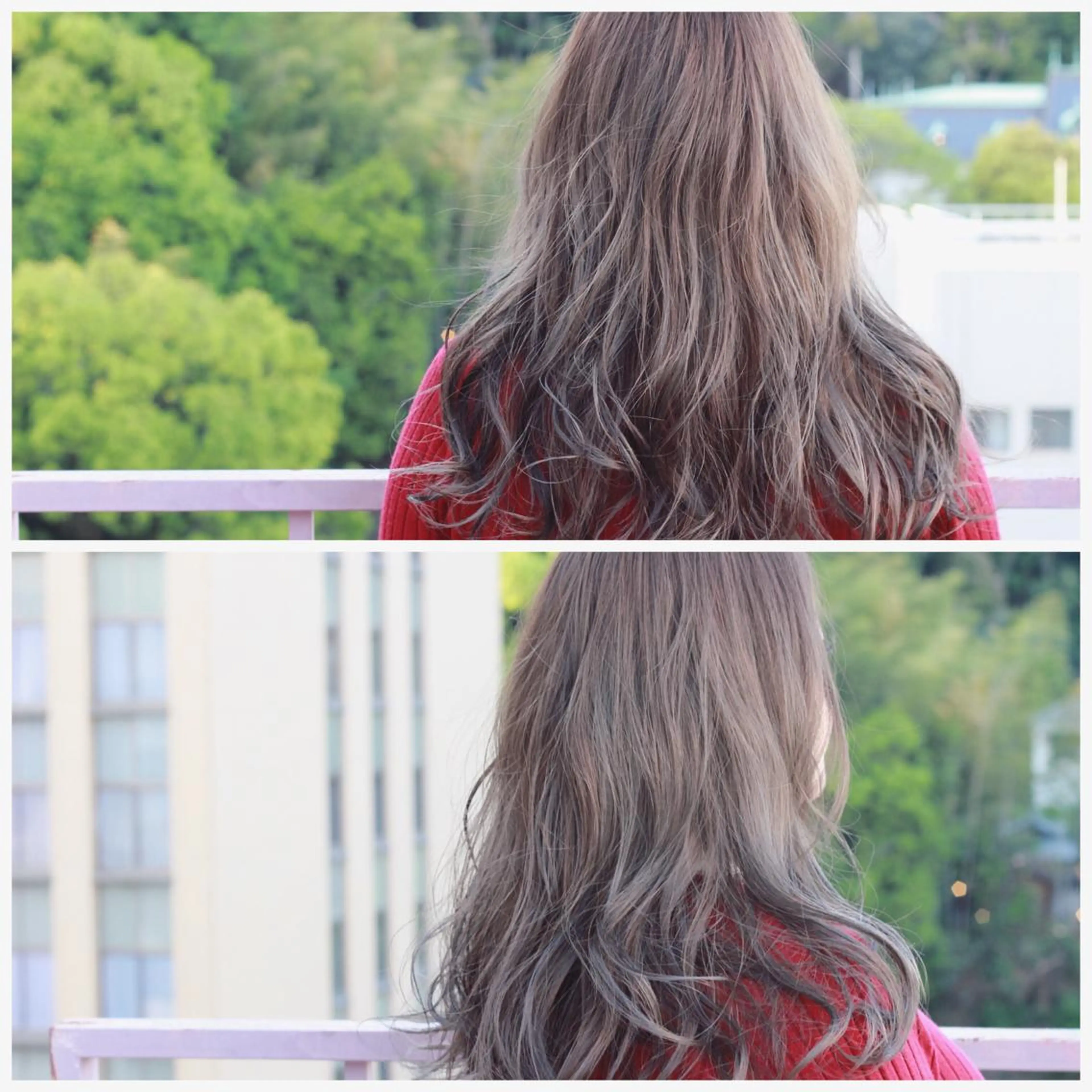 セミロング カラー グレージュ カット Viage （ビアージュ）のヘアスタイル