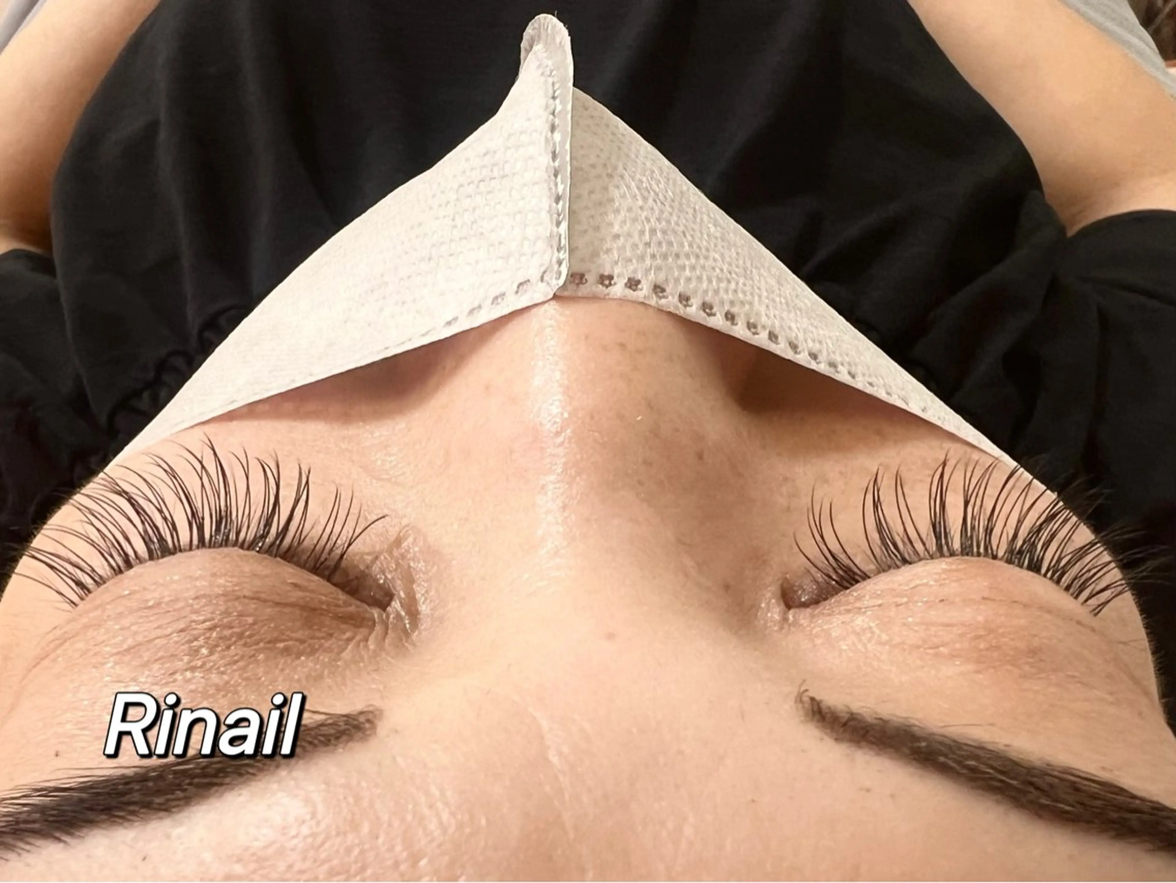 マツエク・マツパ バインドロック ナチュラル パリジェンヌラッシュリフト まつげパーマ 下まつげエクステ YK Rinのネイルデザイン