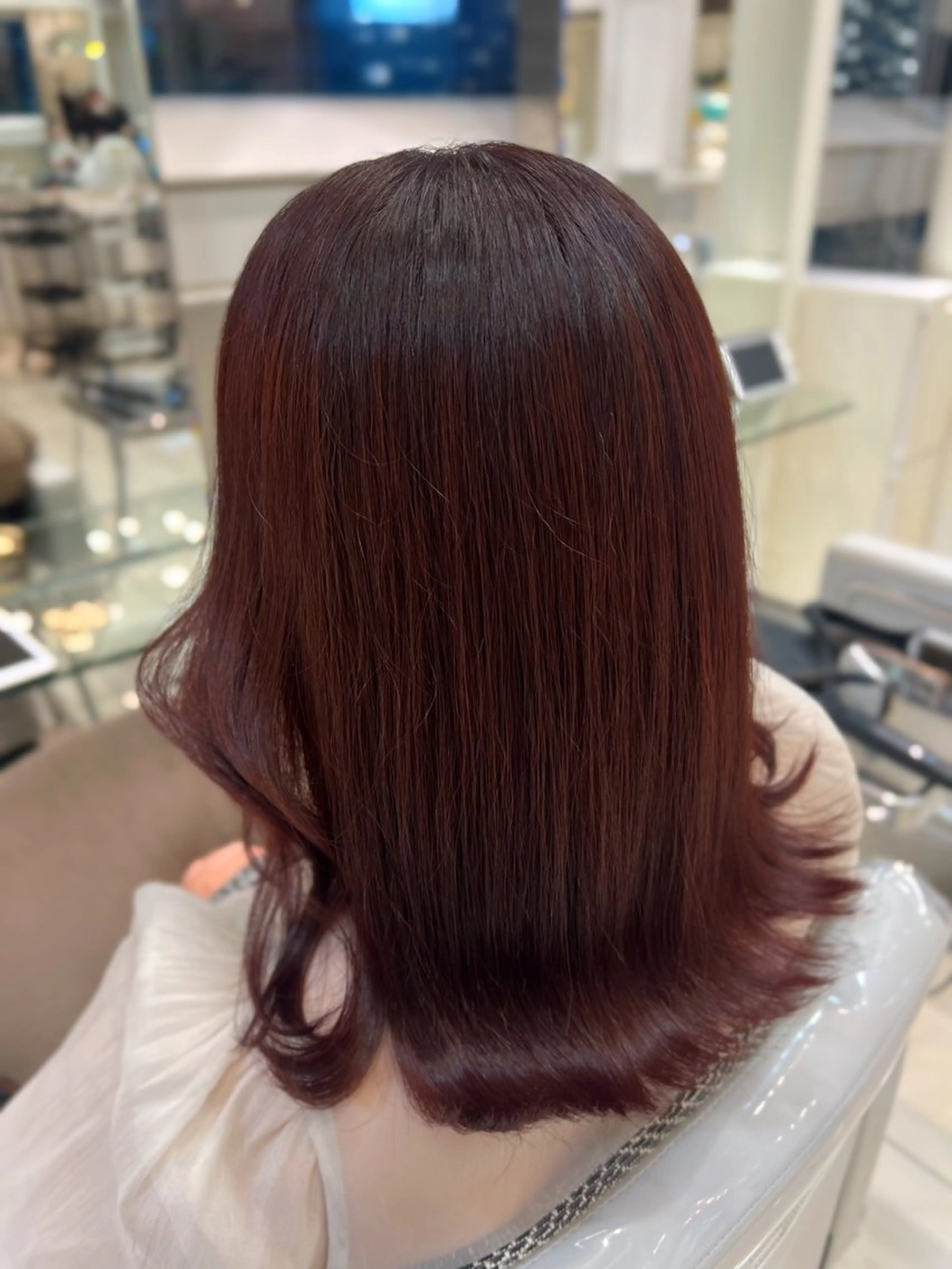 セミロング カラー ブリーチ ブリーチなしカラー Ash 銀座店所属・銀座/カラー 🎀momo🎀のヘアスタイル