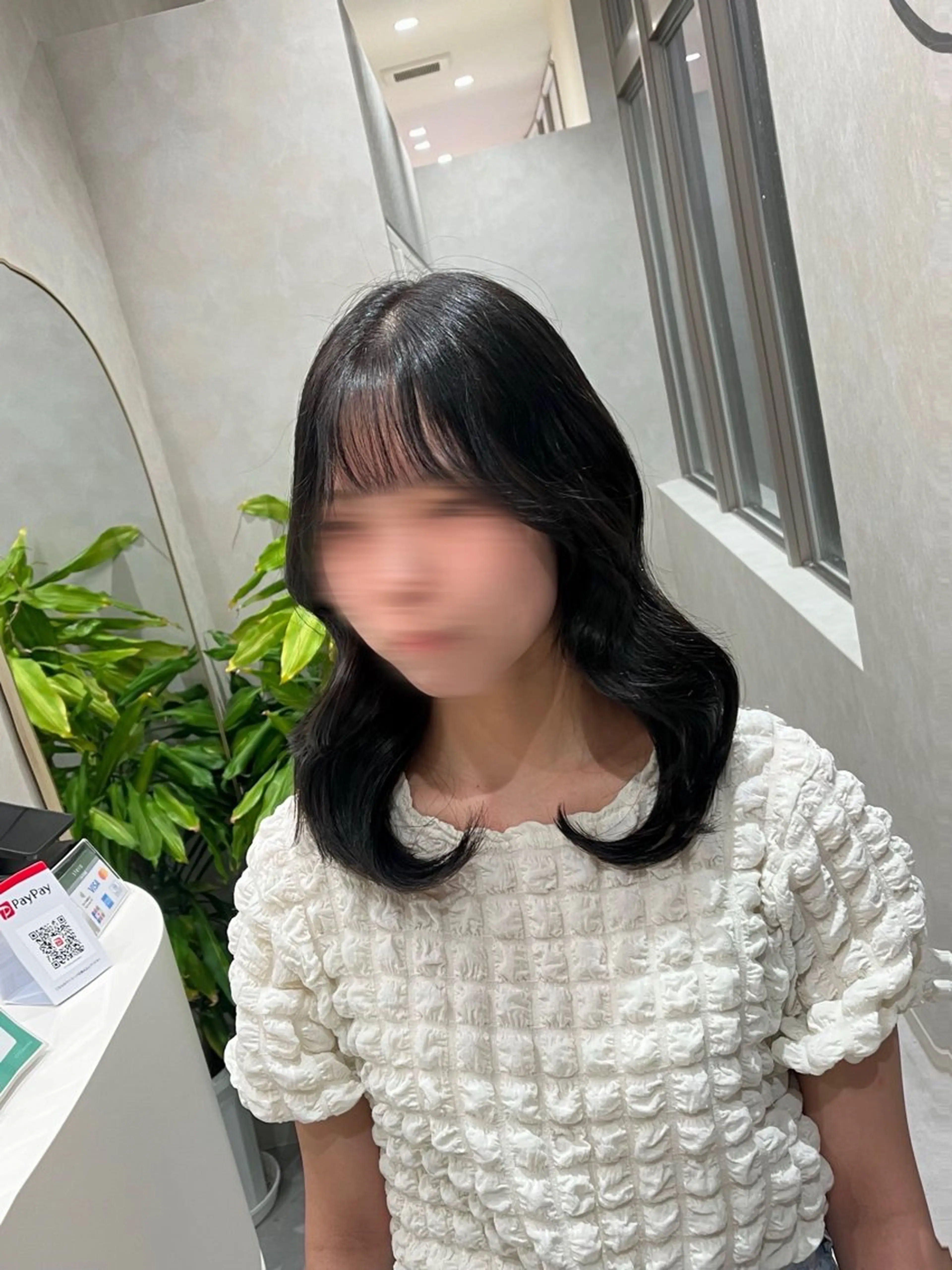 ミディアム 顔まわりレイヤー 韓国風ヘア レイヤーカット Eleanor枚方店 /梅木雄治のヘアスタイル
