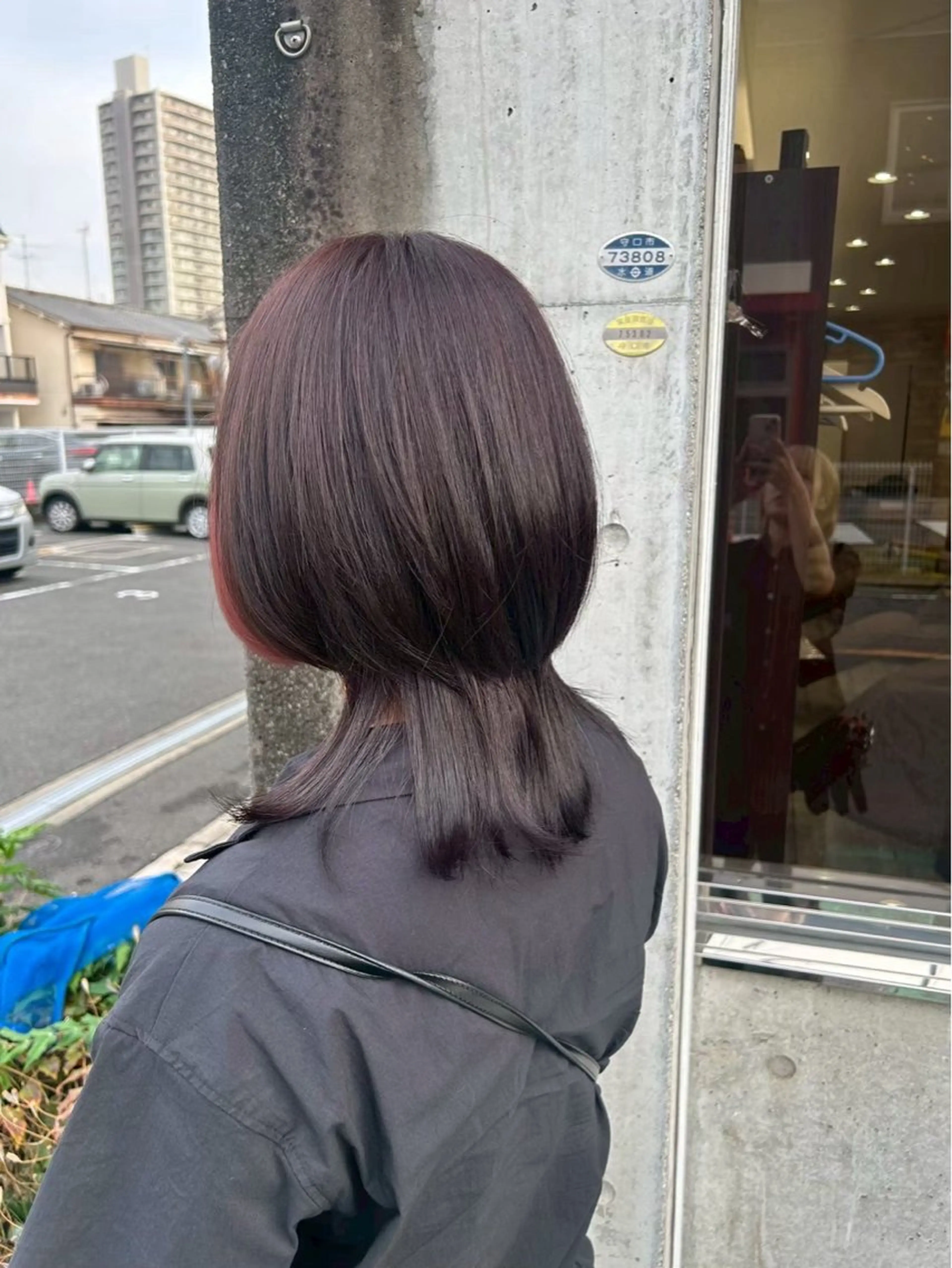 カラー レッドカラー ヘアカラー 🐒みき ゆうか🐒のヘアスタイル