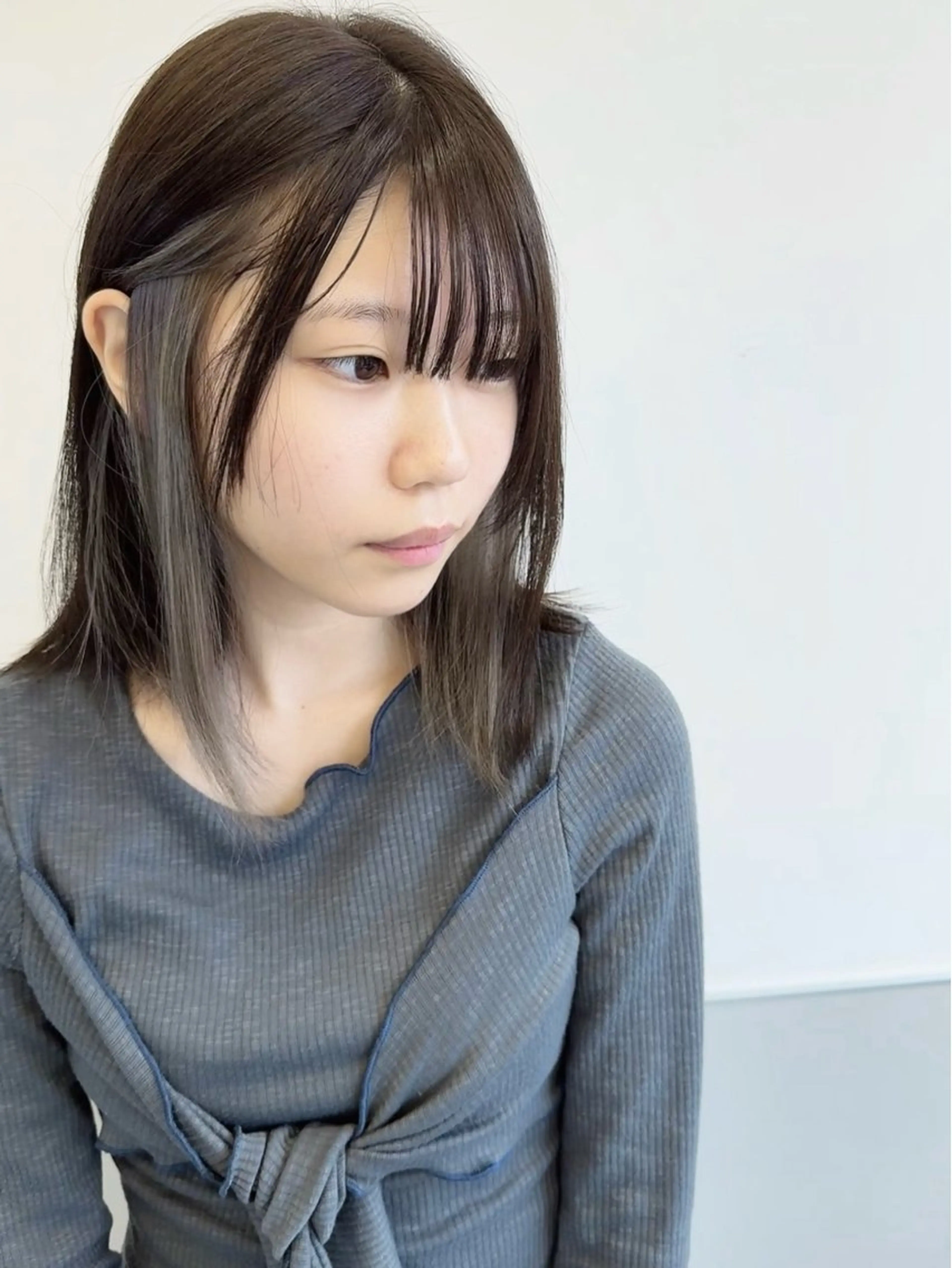 セミロング カラー 韓国風ヘア レイヤーカット トリートメント ワンホンヘア カット ヘアカラー トリートメント GO TODAY シェアサロン 町田店所属・韓国ヘア🇰🇷 スズキのヘアスタイル