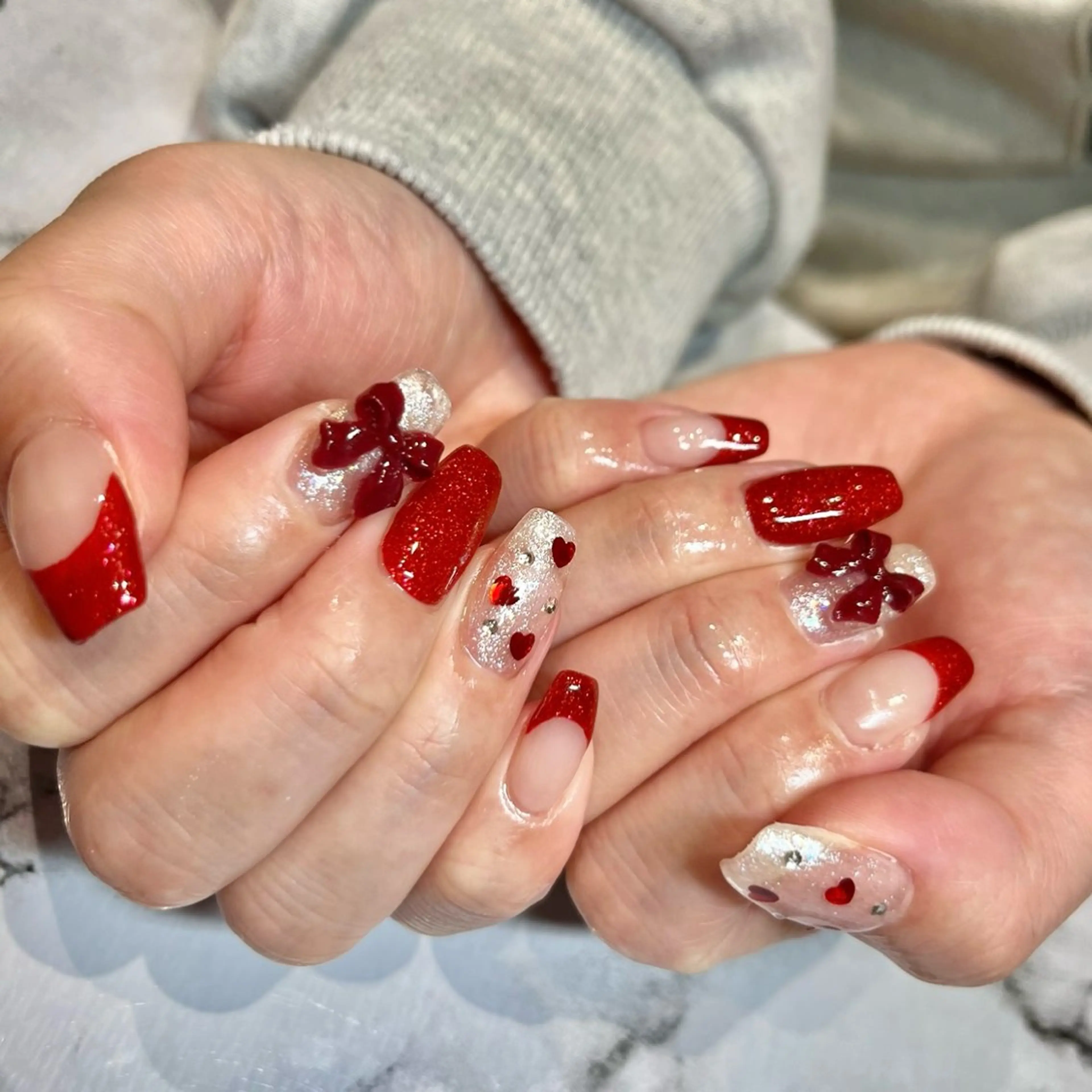 ネイル フラッシュネイル フットネイル ジェルネイル ラメ(グリッター) ラメグラデーション ハンドネイル beautysalonLino所属・ネイルサロン ⭐︎Linoのその他イメージ