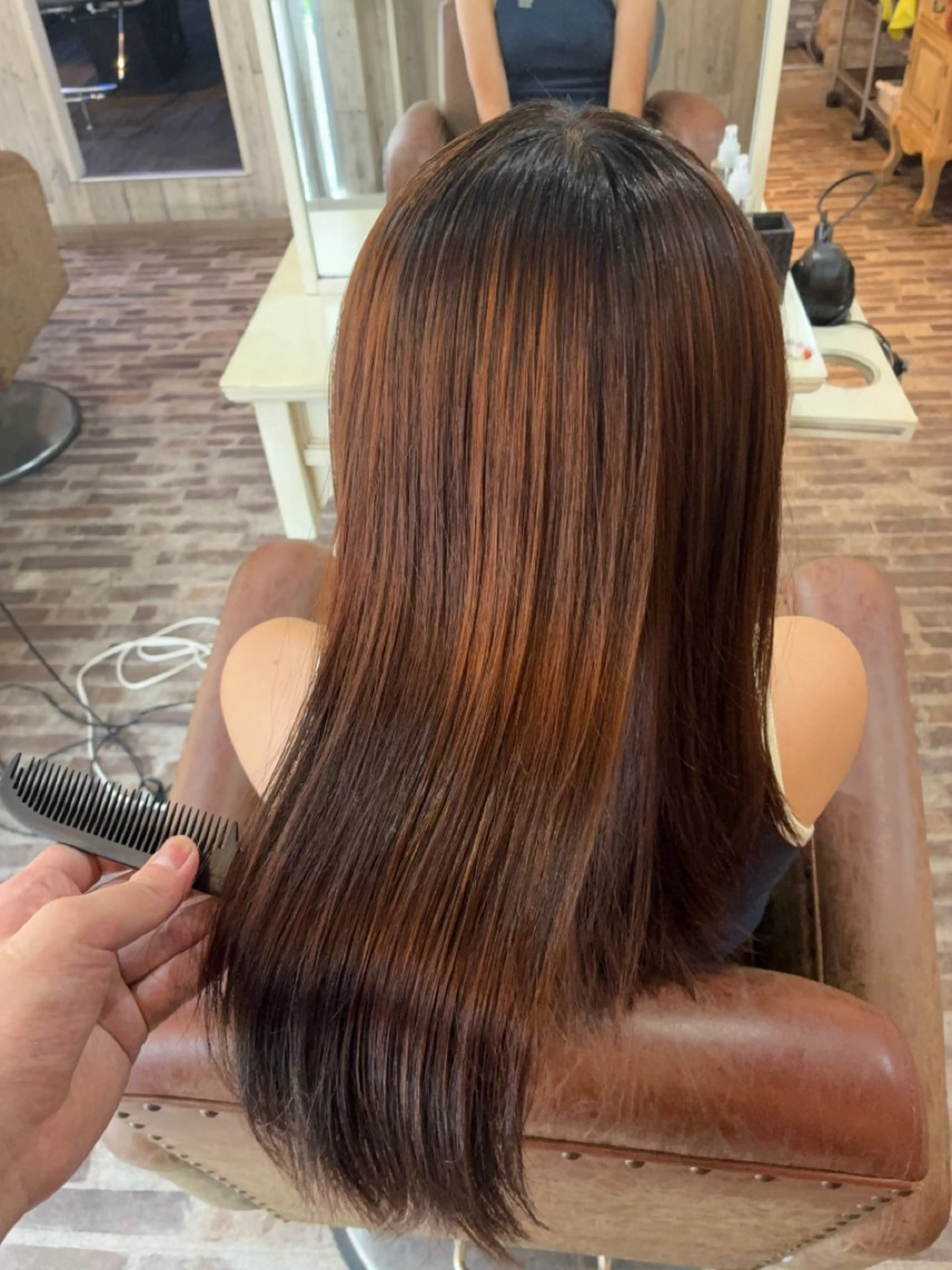 ロング 柏木 輝仁のヘアスタイル