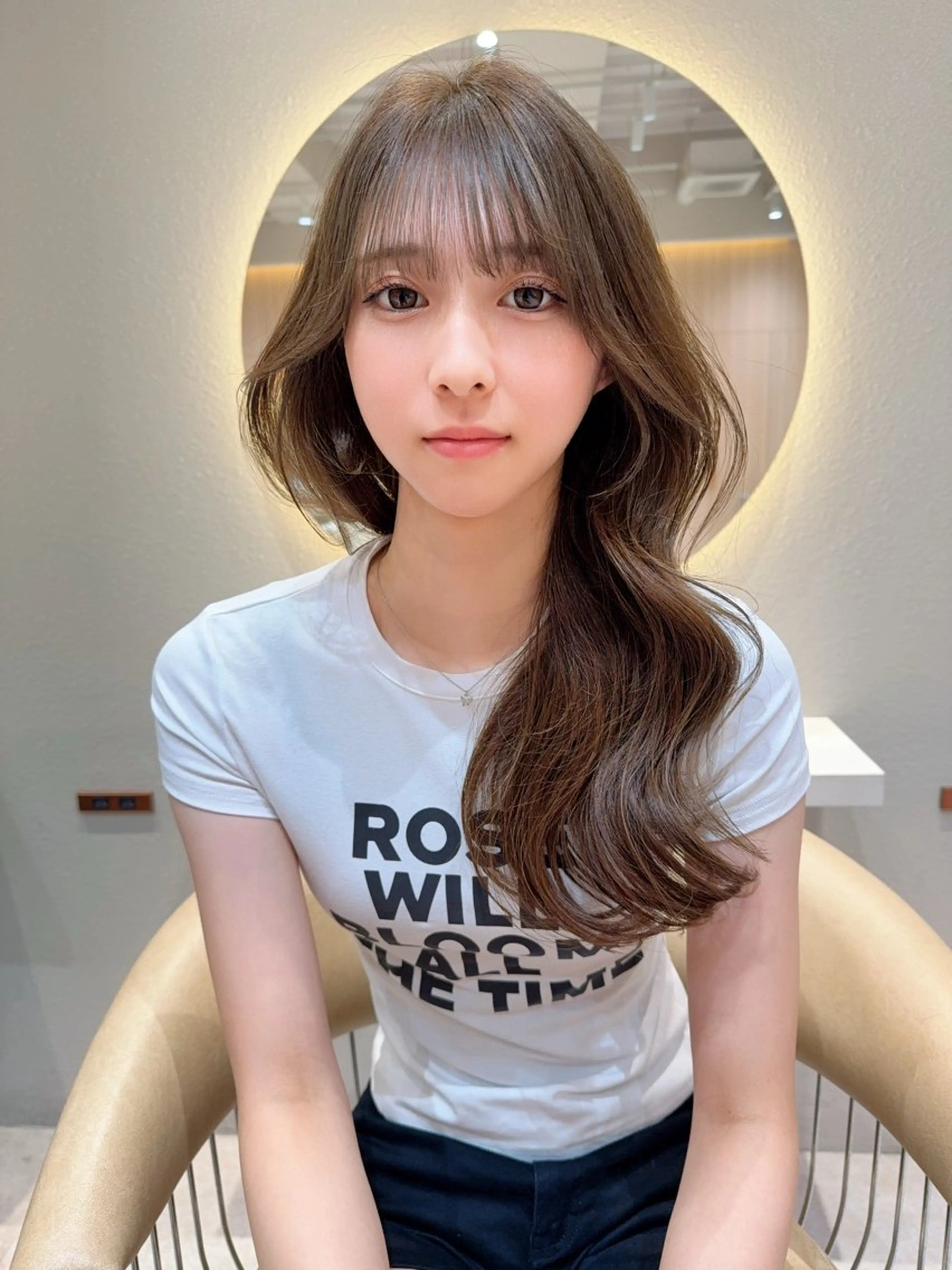 ロング カラー カット ヘアカラー トリートメント レイヤー❣️縮毛矯正 川村利幸のヘアスタイル