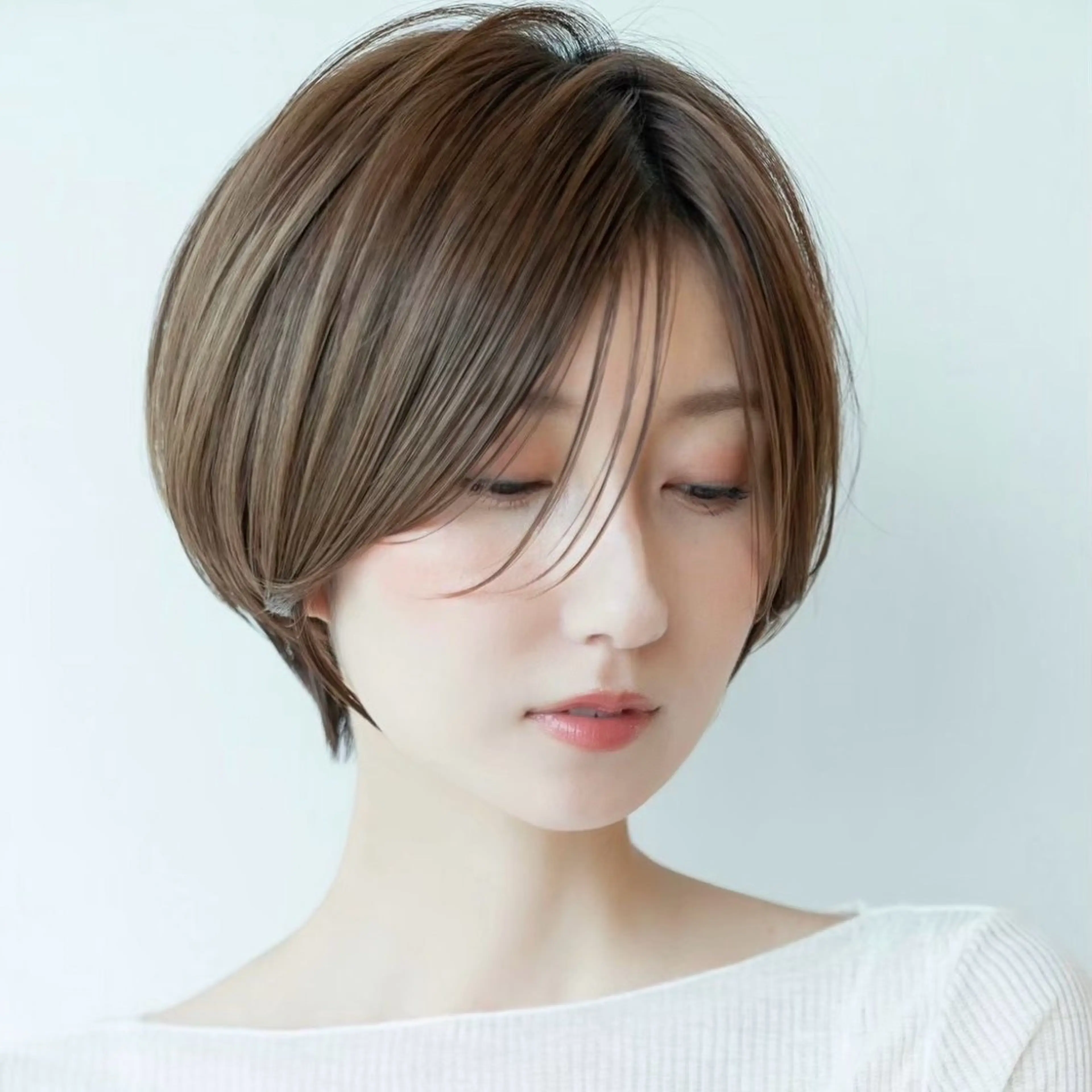ショート カラー カット ヘアカラー トリートメント 渋谷ボブ/レイヤー ボブ田中航平のヘアスタイル