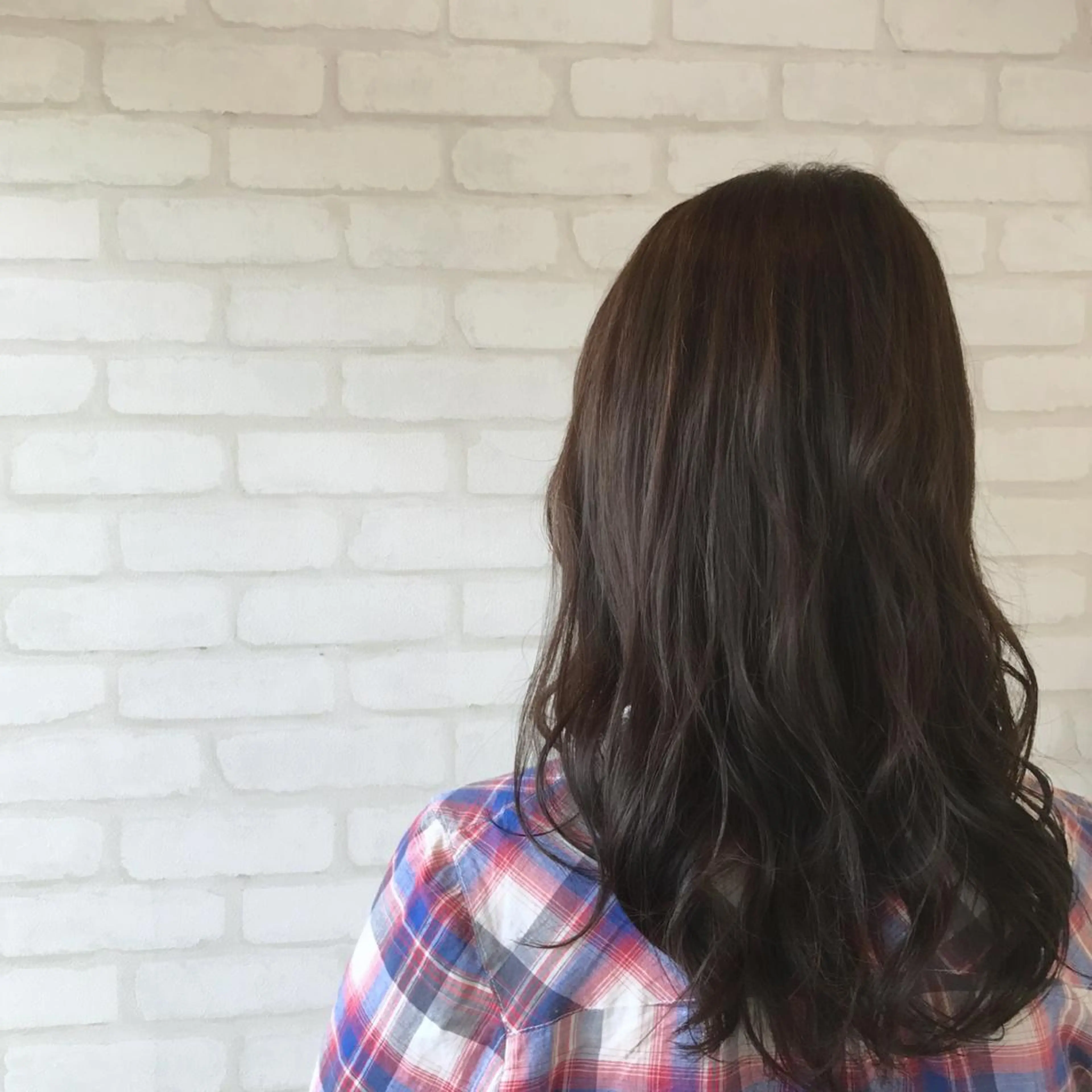 ロング カラー グレージュ 【髪質改善】 夏目結以のヘアスタイル