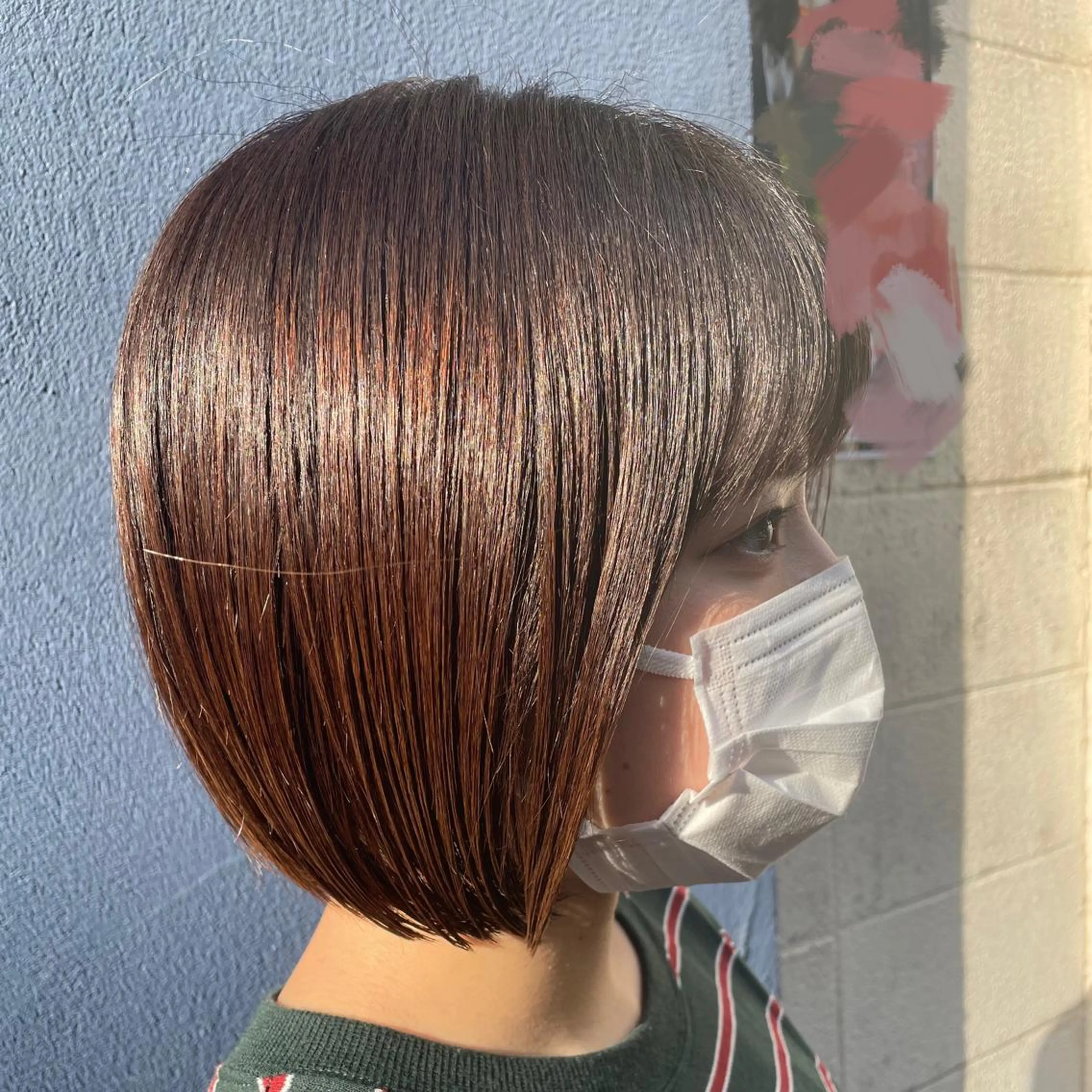 ショート ボブ カット パーマ すげ さやかのヘアスタイル