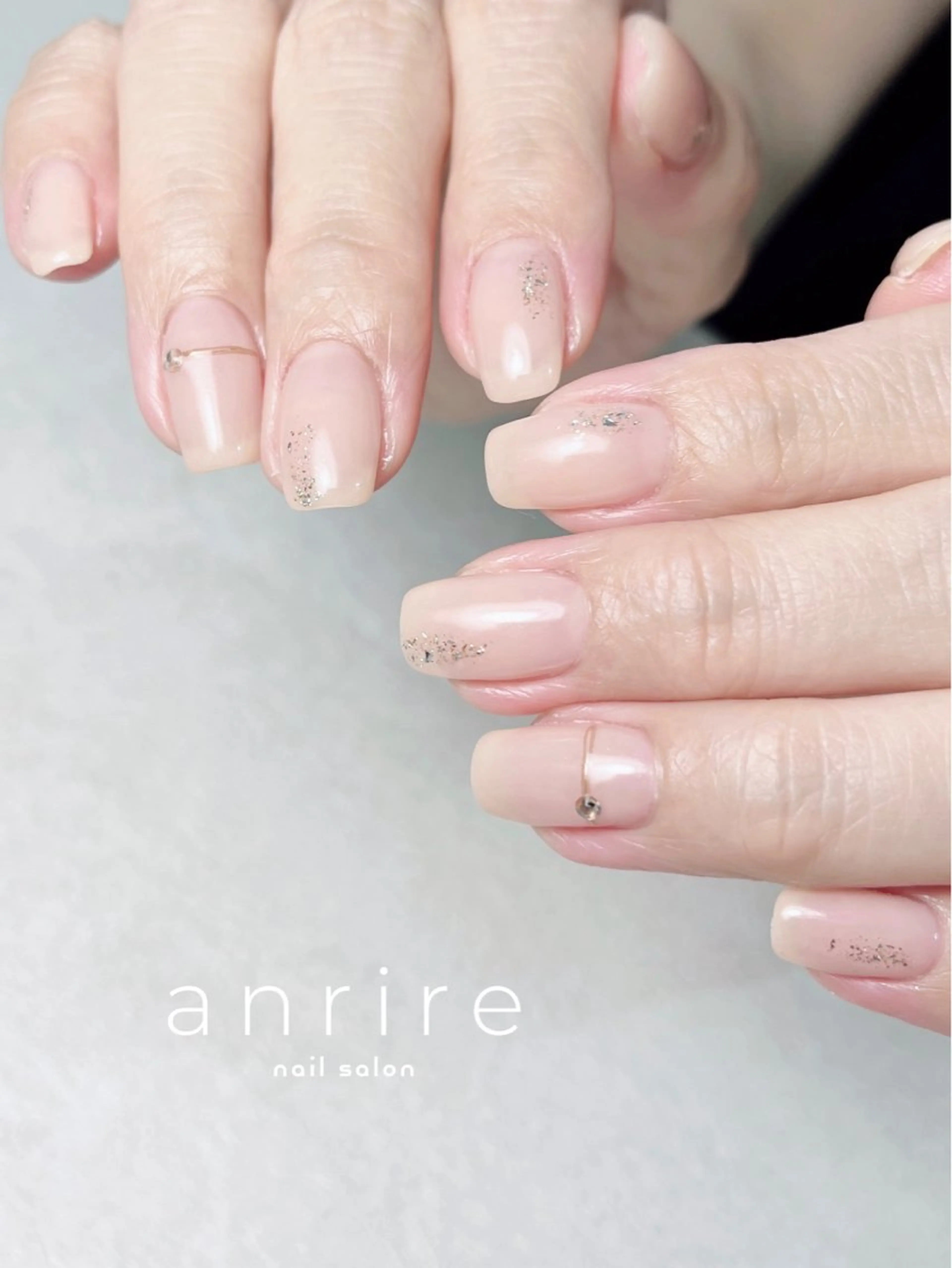 ネイル アートネイル ジェルネイル キラキラネイル ラメ(グリッター) ミラーネイル ハンドネイル nail salon anrire〜アンリール〜所属・nailsalon anrireのネイルデザイン