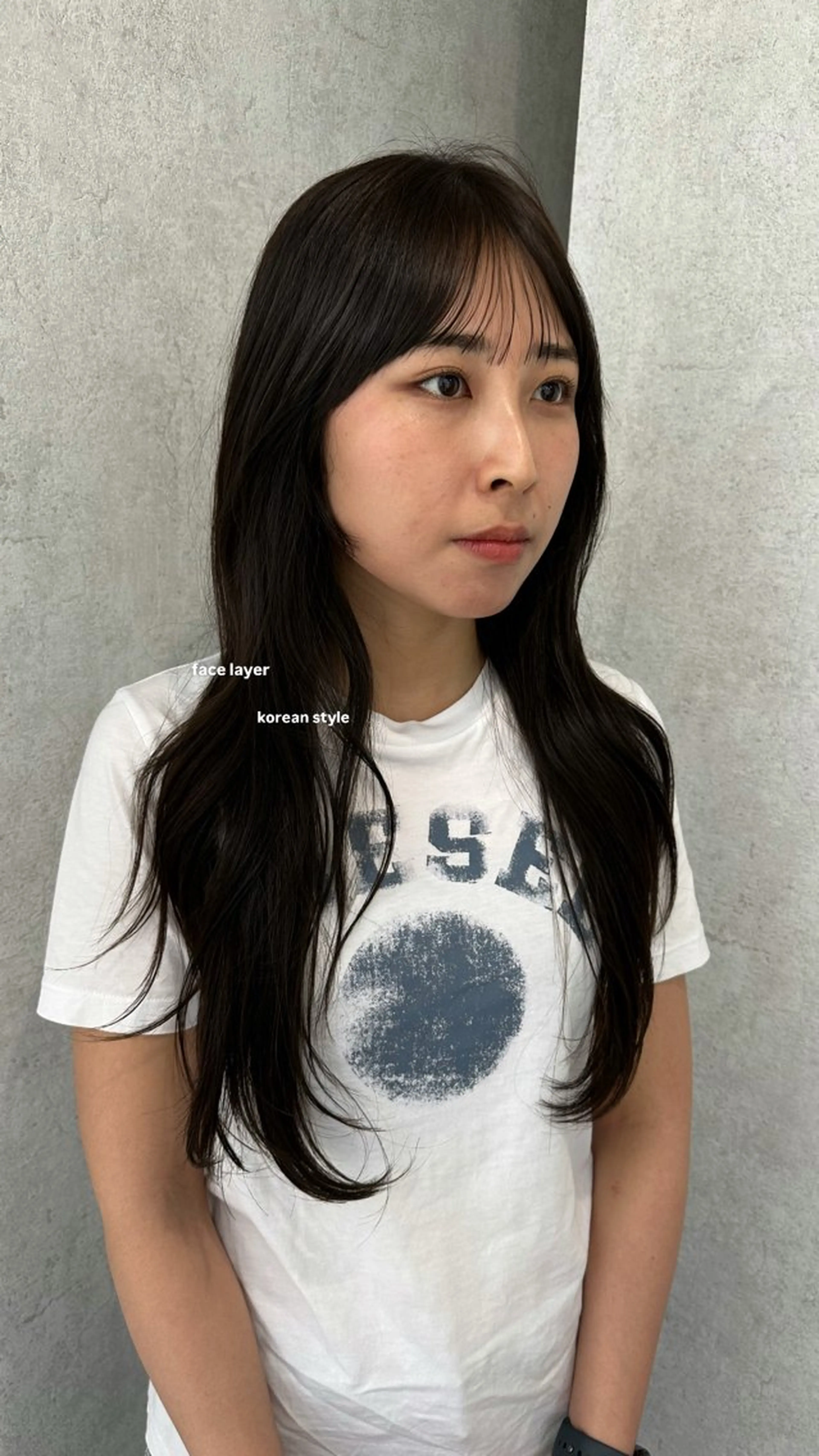 ロング カラー カット ヘアカラー トリートメント v-lab studio所属・韓国レイヤーカット/ 艶カラー/ noaのヘアスタイル