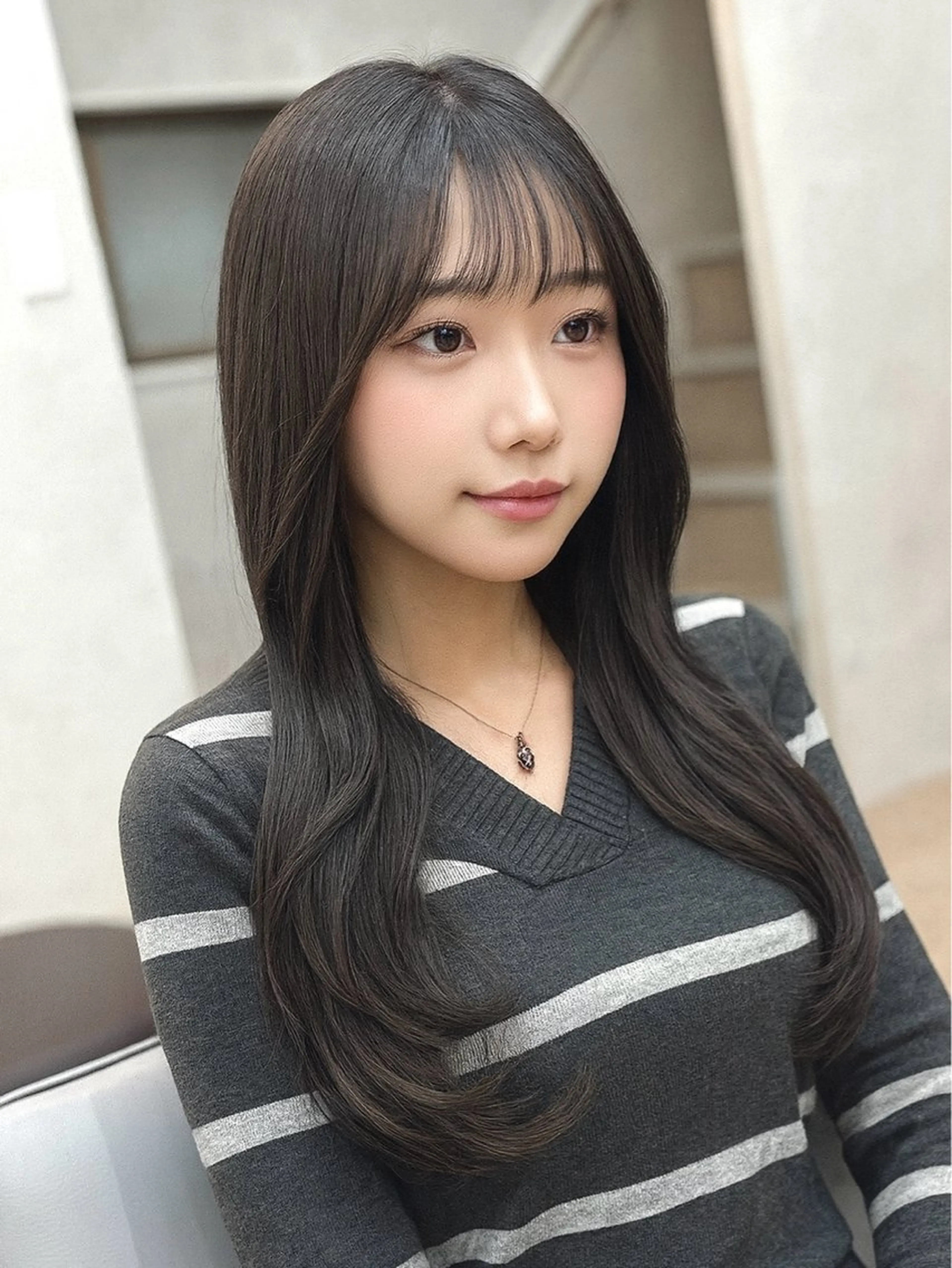 【🔔12月限定🔔】小顔に見せるカット➕ワンカラー➕うる艶トリートメント💗✨『🫧ヘアオイルつき🫧』の写真