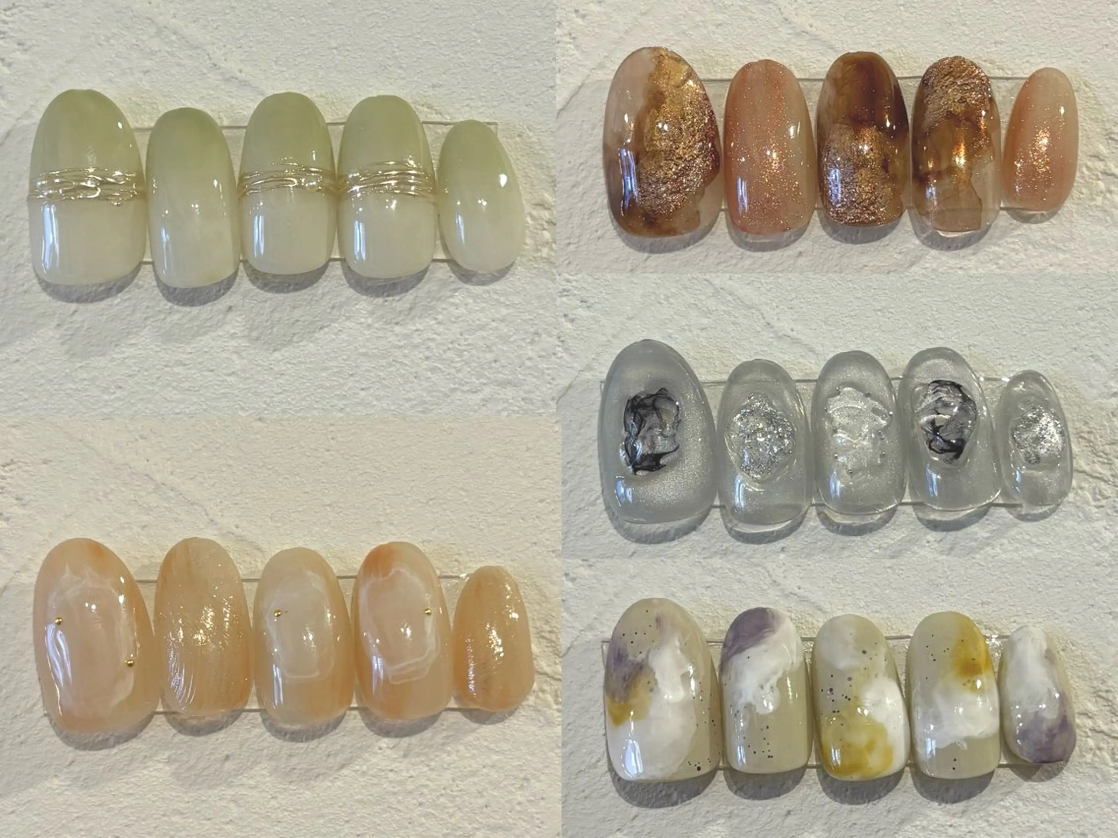 ネイル マグネットネイル ミラーネイル ニュアンスネイル 春ネイル ハンドネイル ikoi Raraのネイルデザイン