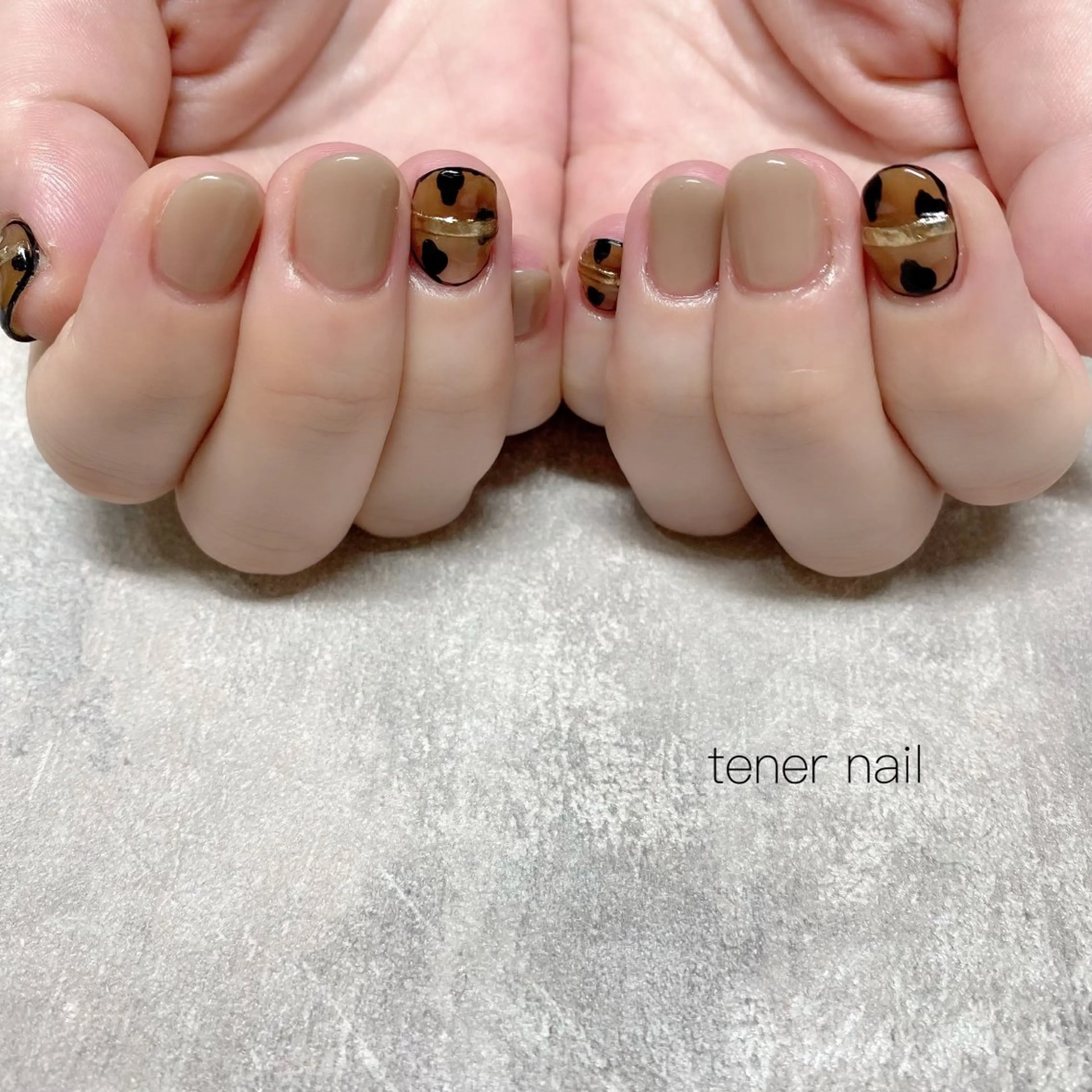 ネイル アニマル柄 ハンドネイル tener  nail  テネルネイル所属・テネルネイル tener nailのネイルデザイン
