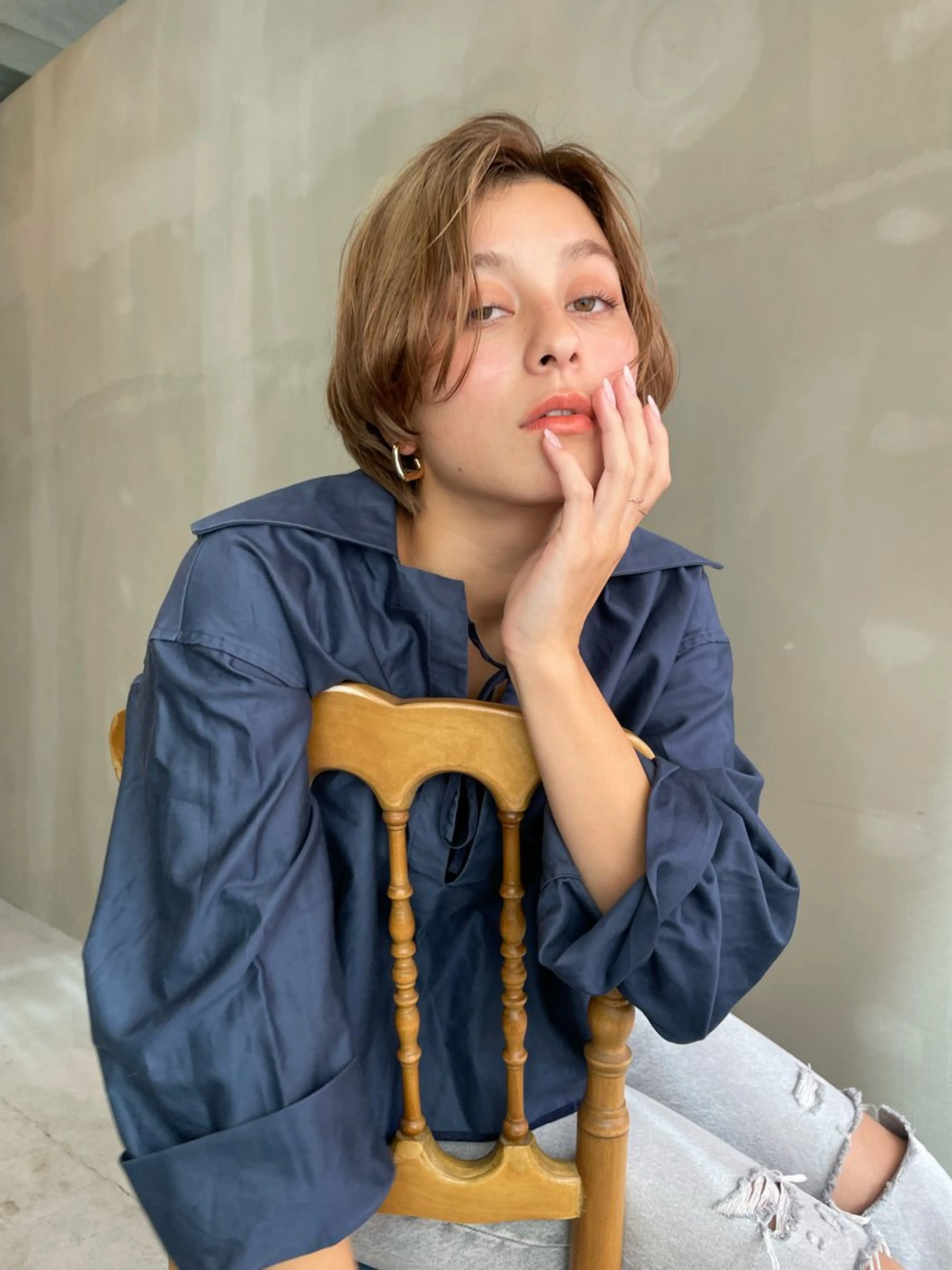 ショート カラー カット ヘアカラー トリートメント ショート/ボブ/ 心斎橋/宮脇美奈のヘアスタイル