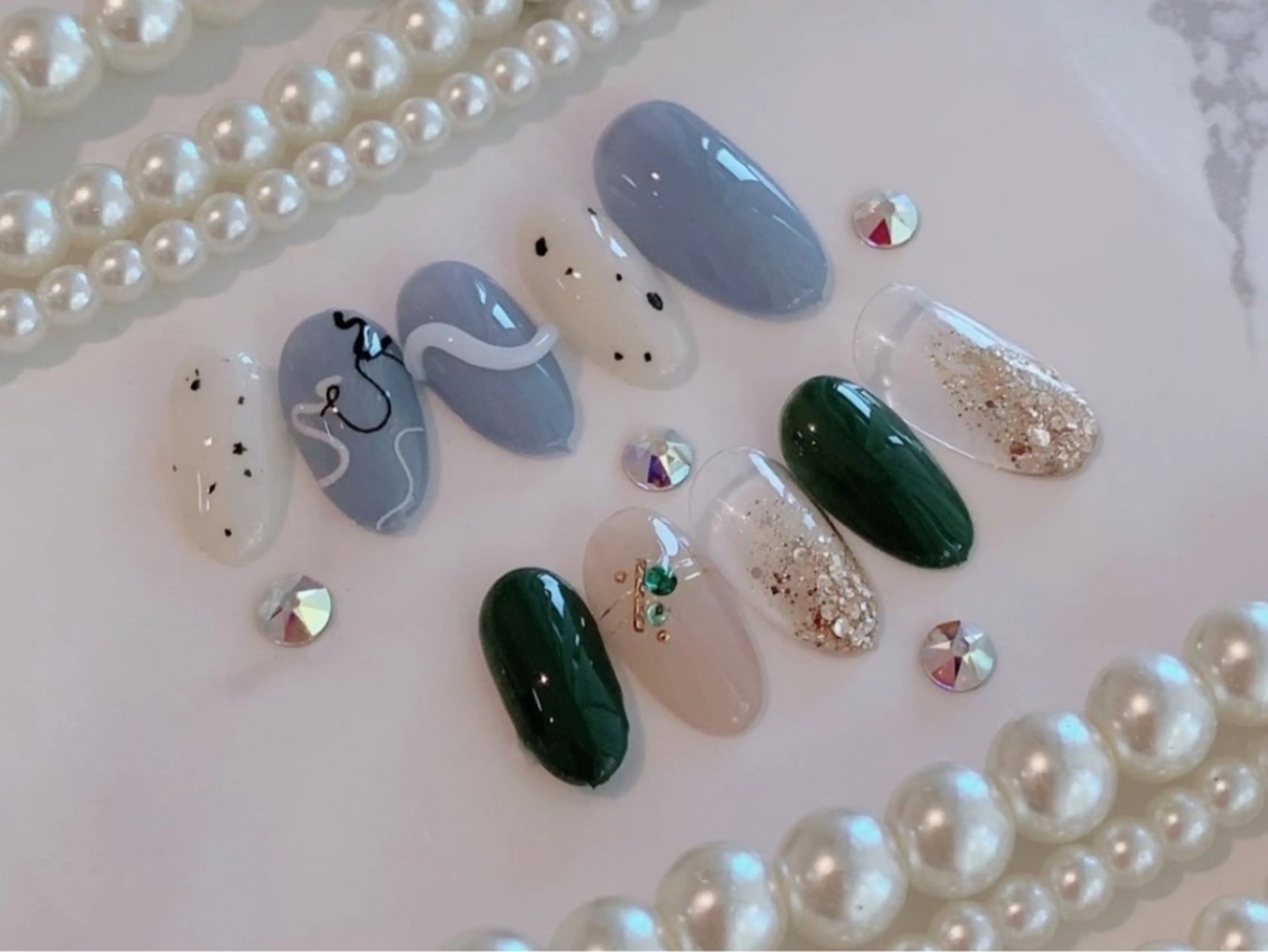 ネイル アートネイル カジュアル シンプルネイル HALU ハルのネイルデザイン