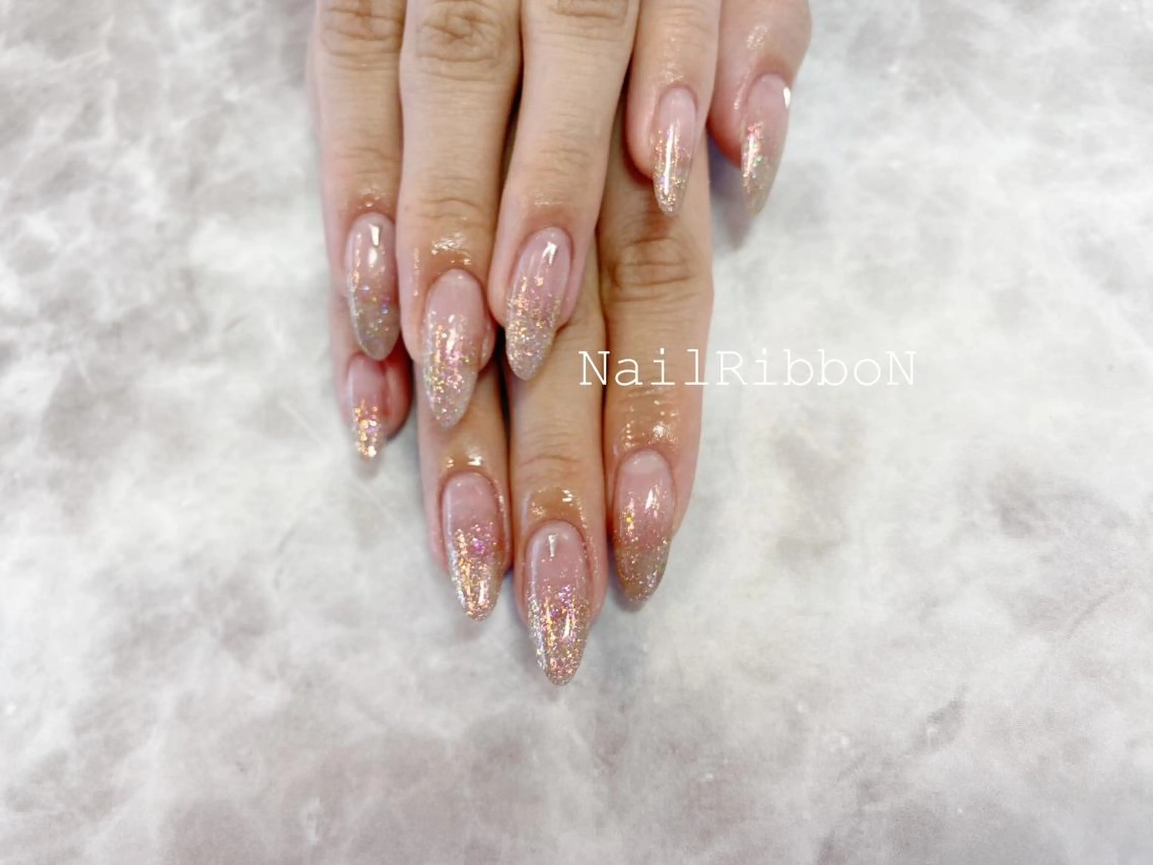 ネイル ネイルリボン 笠井のネイルデザイン