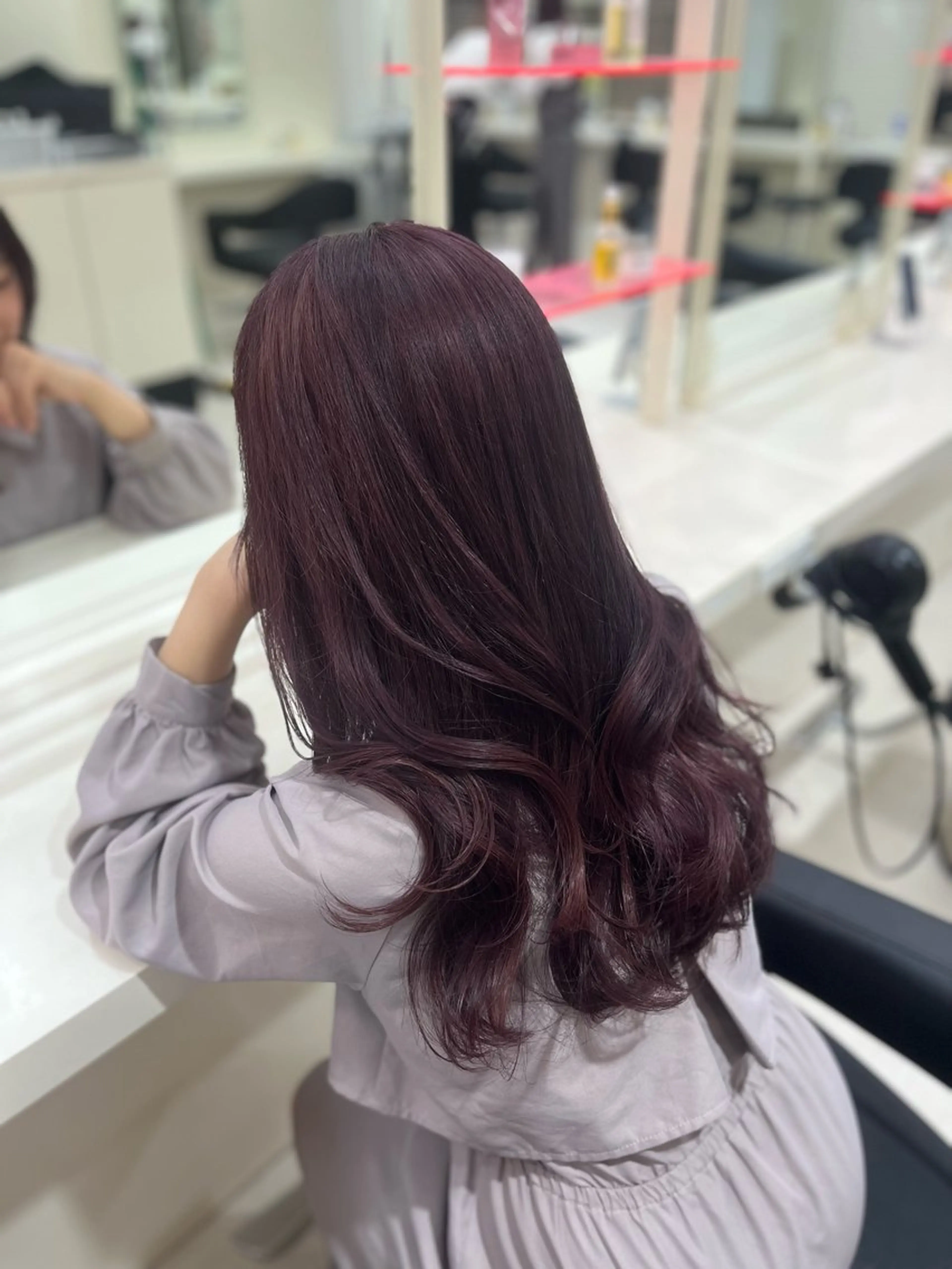 ロング ヘアカラー トリートメント 🎀淡めモテカラー WAKANA🎀のヘアスタイル