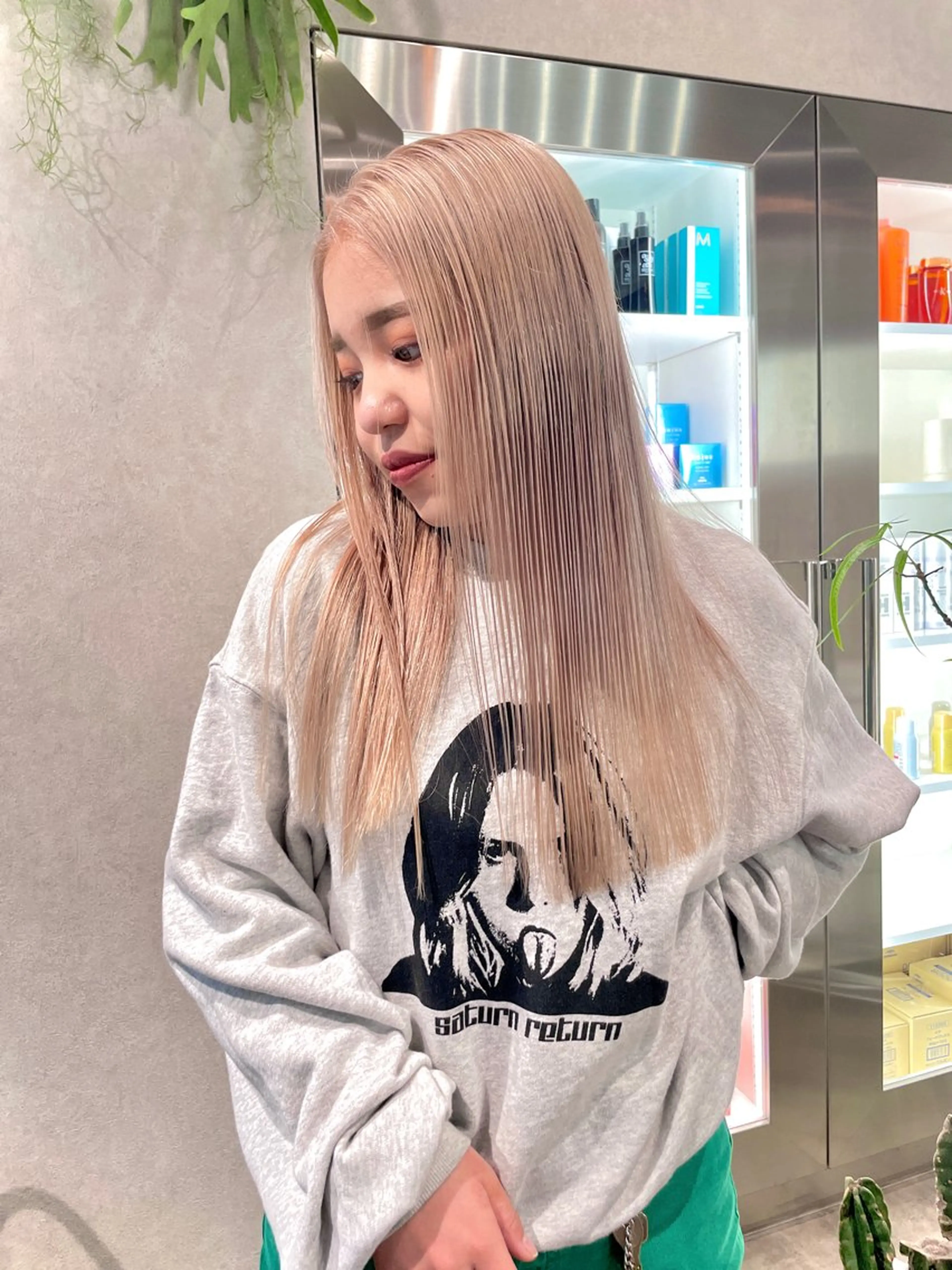 カラー スミレ /メンズ /コーンロウのヘアスタイル