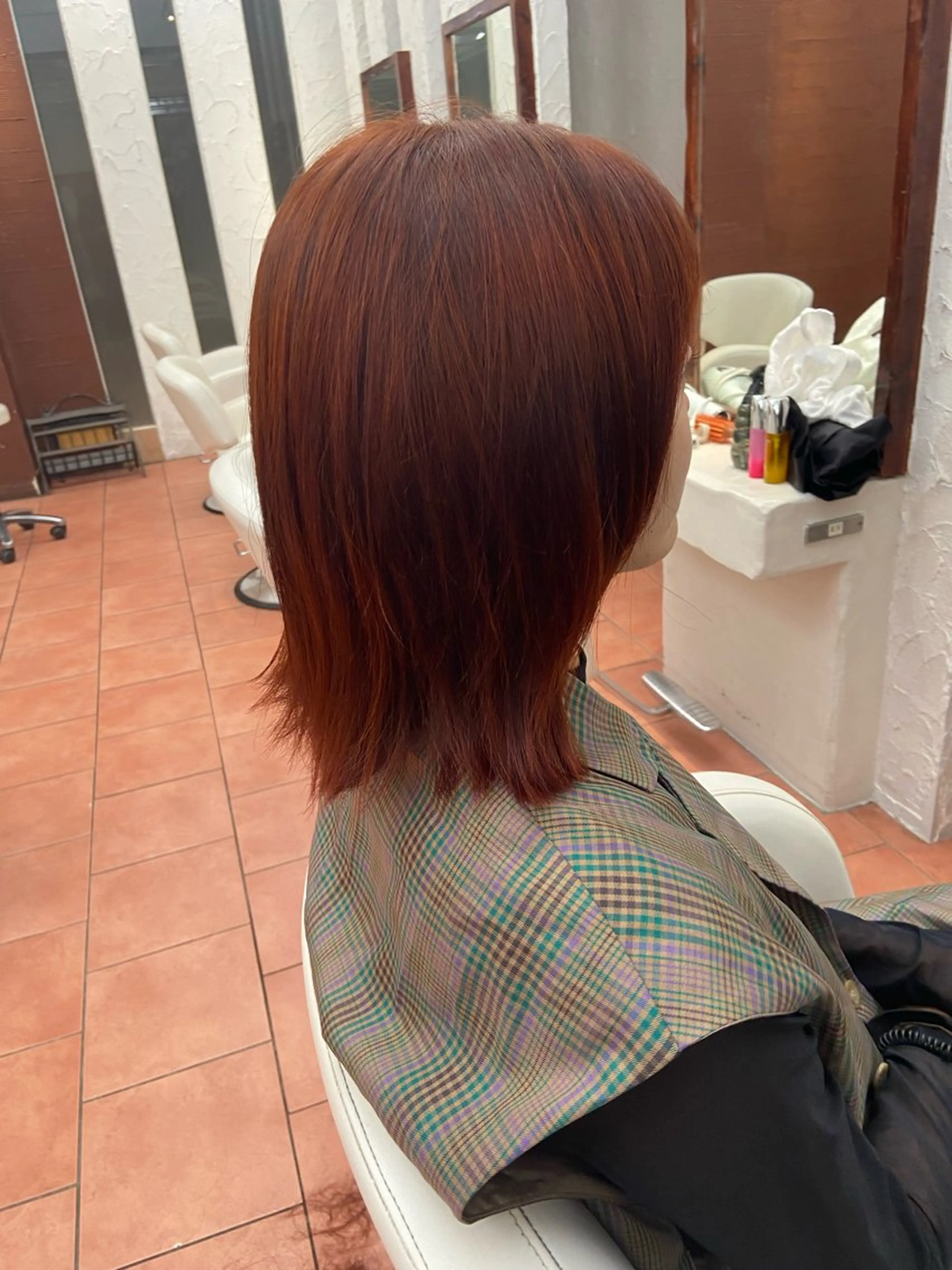 ミディアム カラー 透明感✨️艶カラー 井戸大喜のヘアスタイル