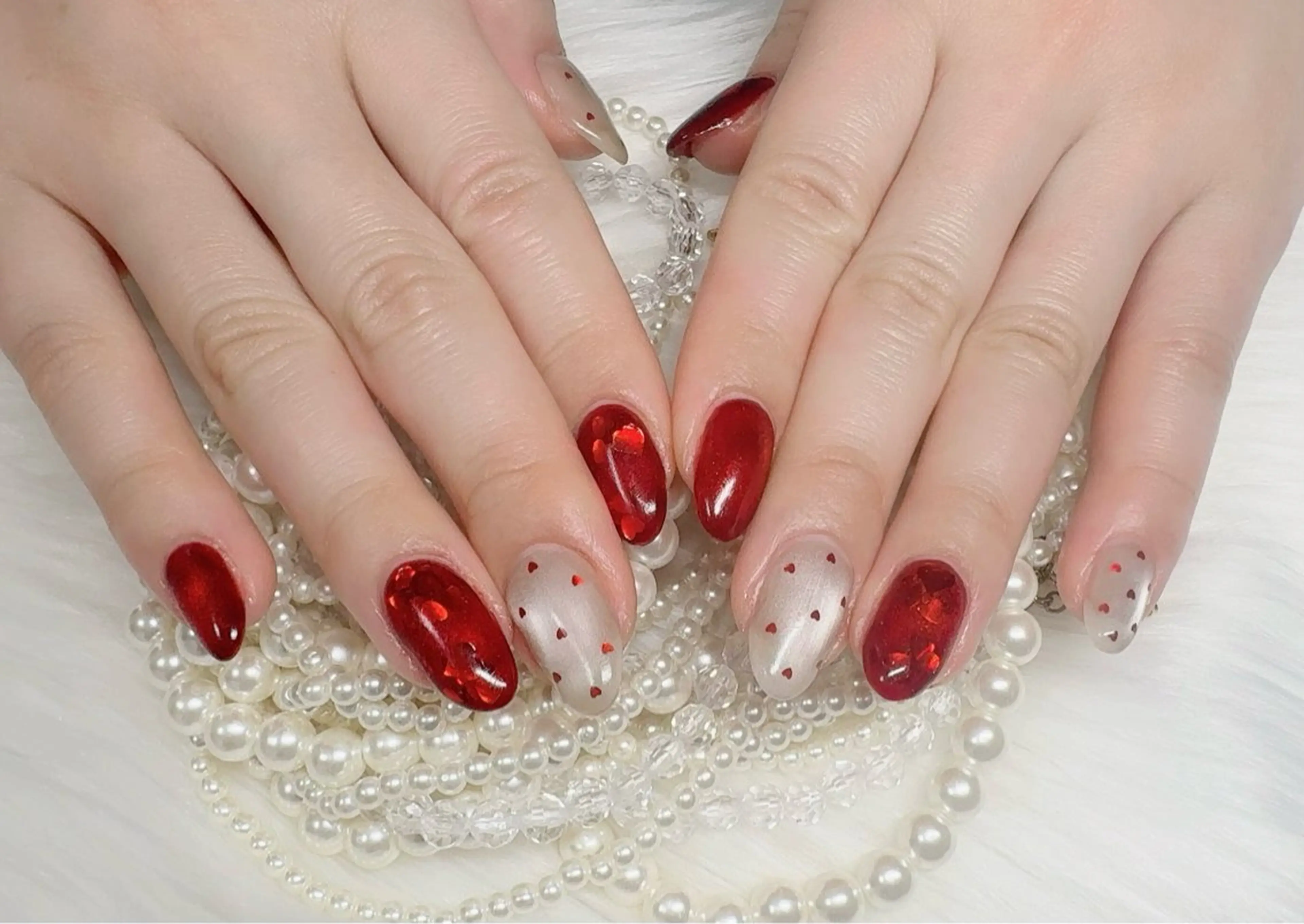 ネイル バレンタイン ハッピーネイル所属・ハッピーネイル 蘭のネイルデザイン