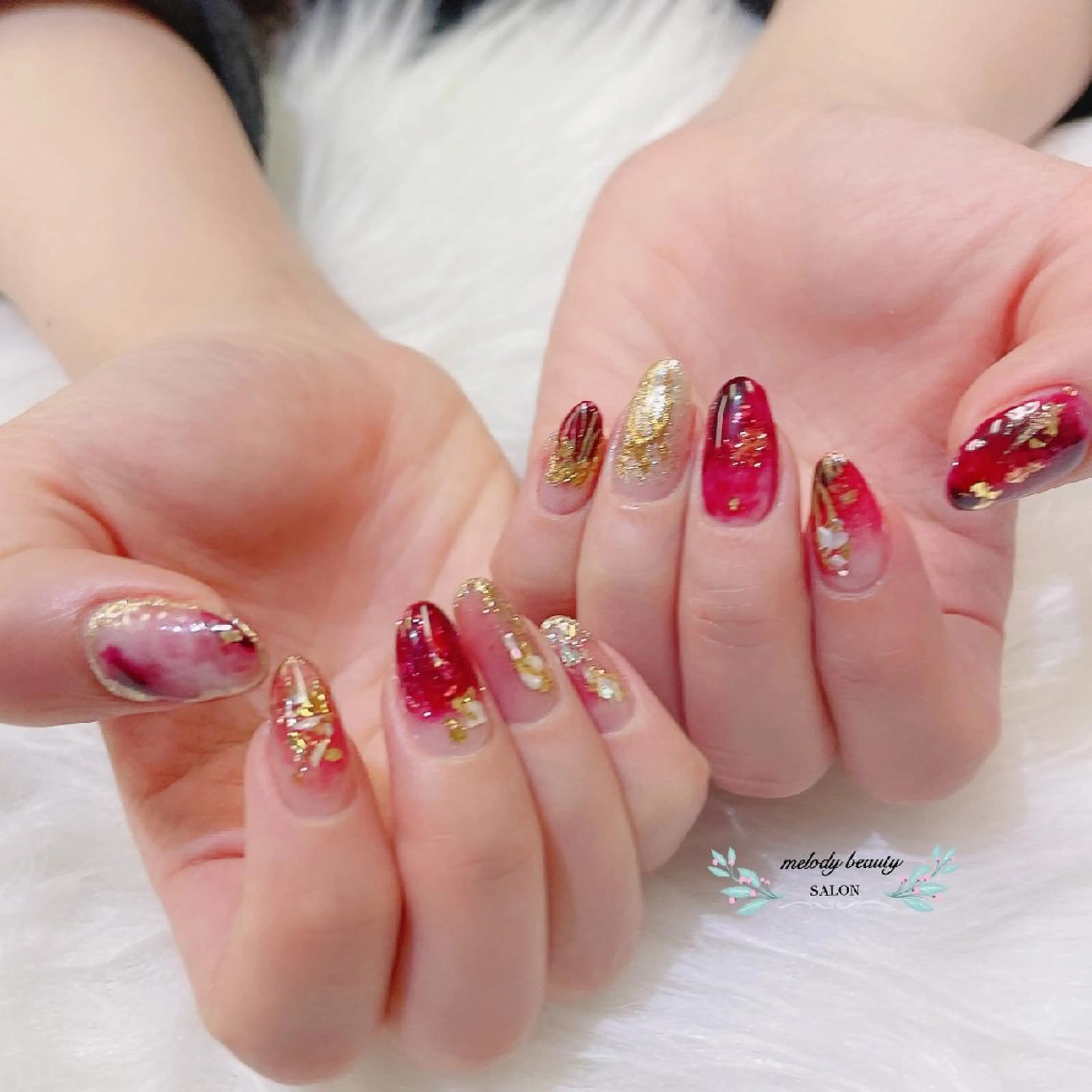 ネイル オーロラネイル ジェルネイル マグネットネイル シンプルネイル ブライダルネイル Melody Nail所属・Melody 3D/スカルプ専門店のネイルデザイン