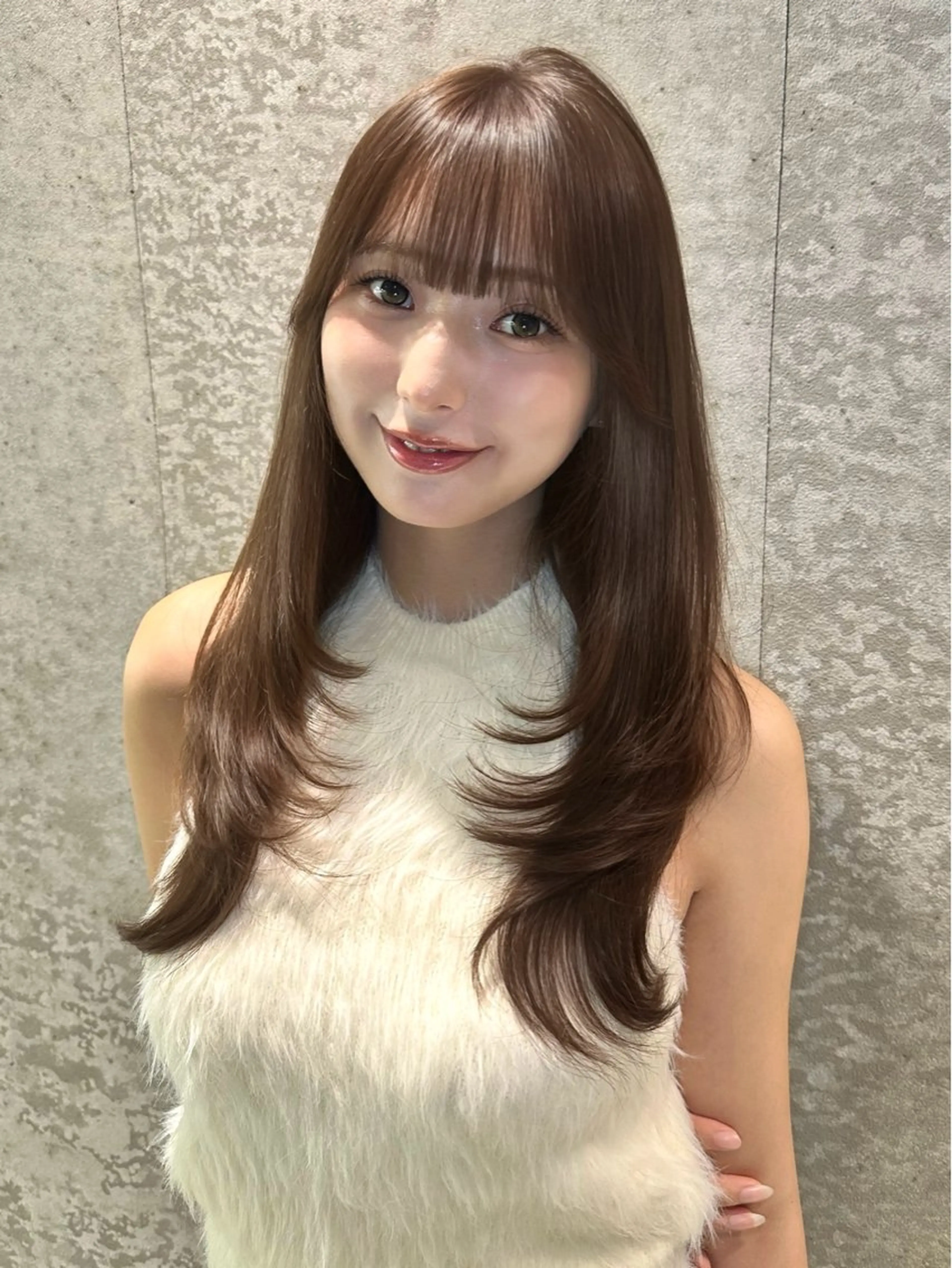 ミディアム ブリーチなしW🎀 髪質改善／はのんのヘアスタイル