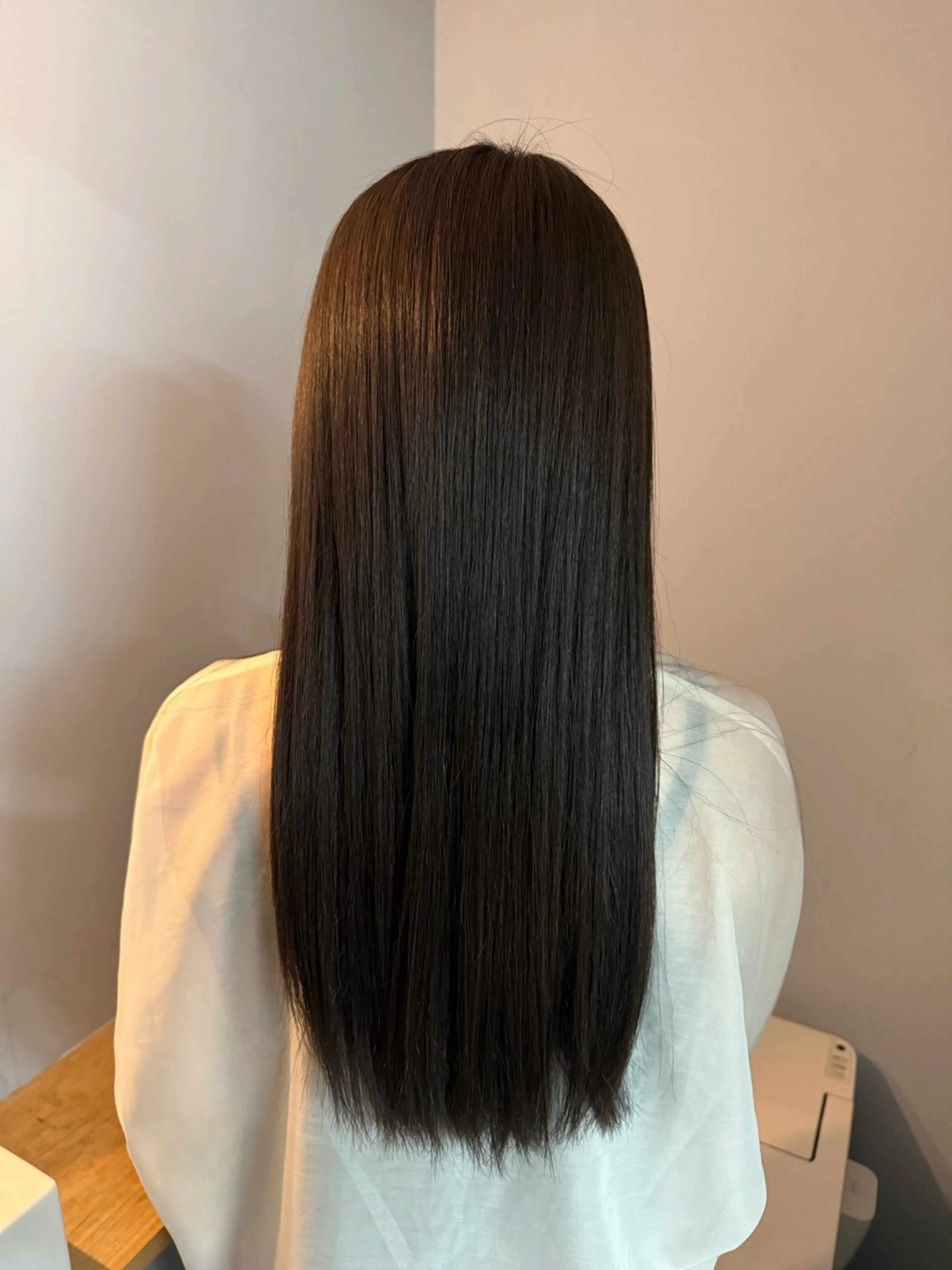 ロング パーマ 縮毛矯正 ゆうと/ブリーチモデ ル/ストレートモデルのヘアスタイル