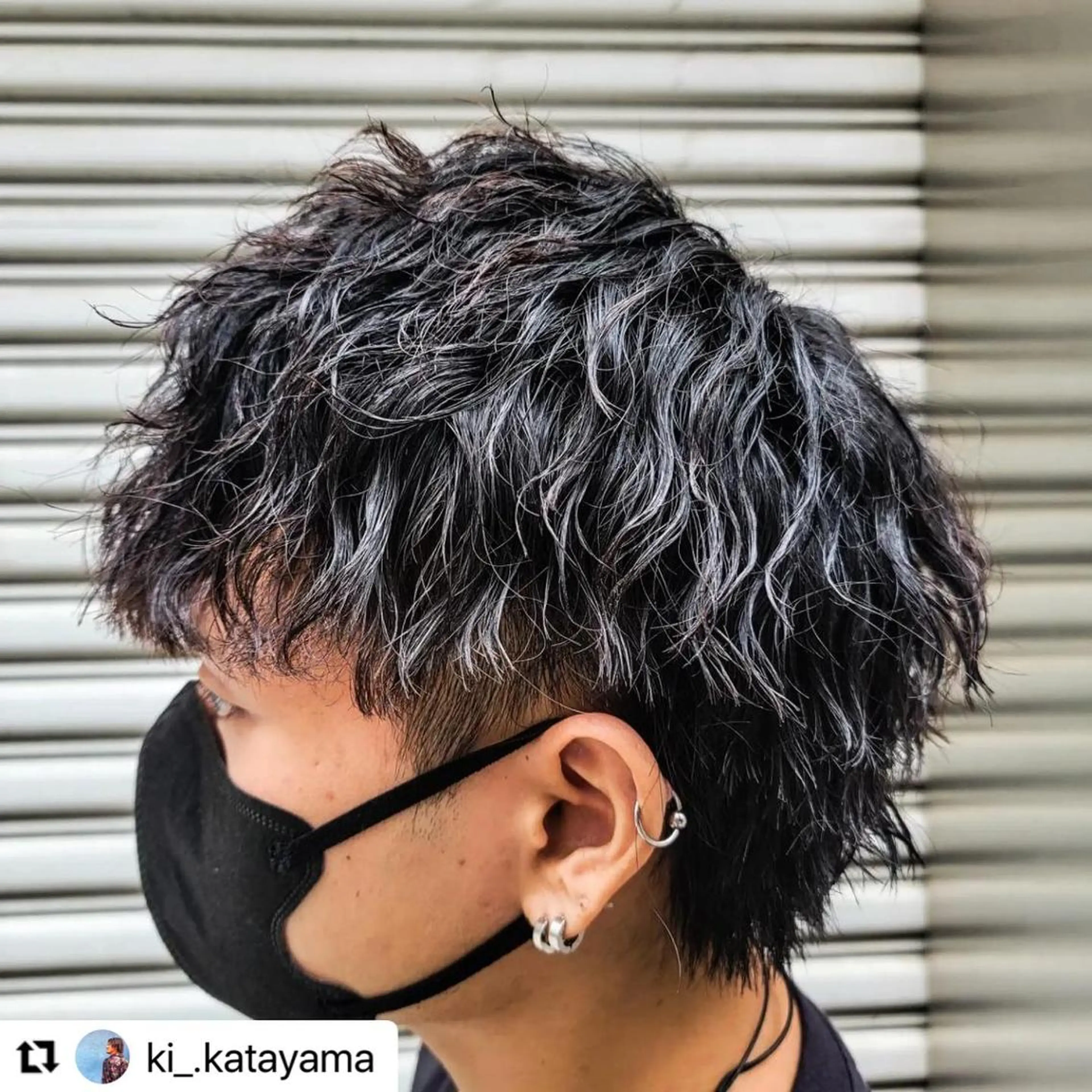 ミディアム カラー メンズ ミディアムパーマ メンズパーマ メンズツイストパーマ 波巻きパーマ ツイストパーマ 🩷Eny terrace🩷のヘアスタイル