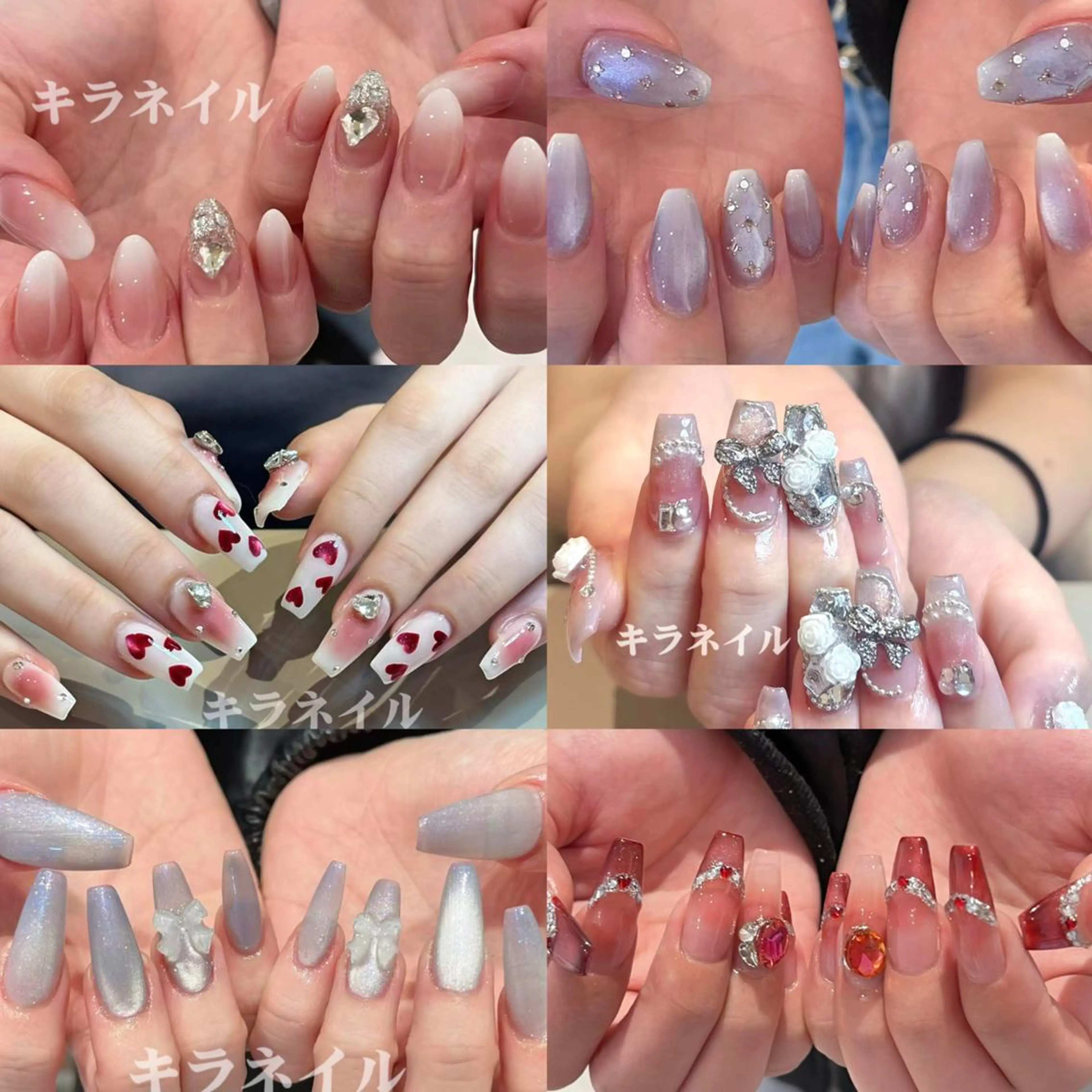 ネイル 💖チップスカルプ 💖長さだし専門店のネイルデザイン