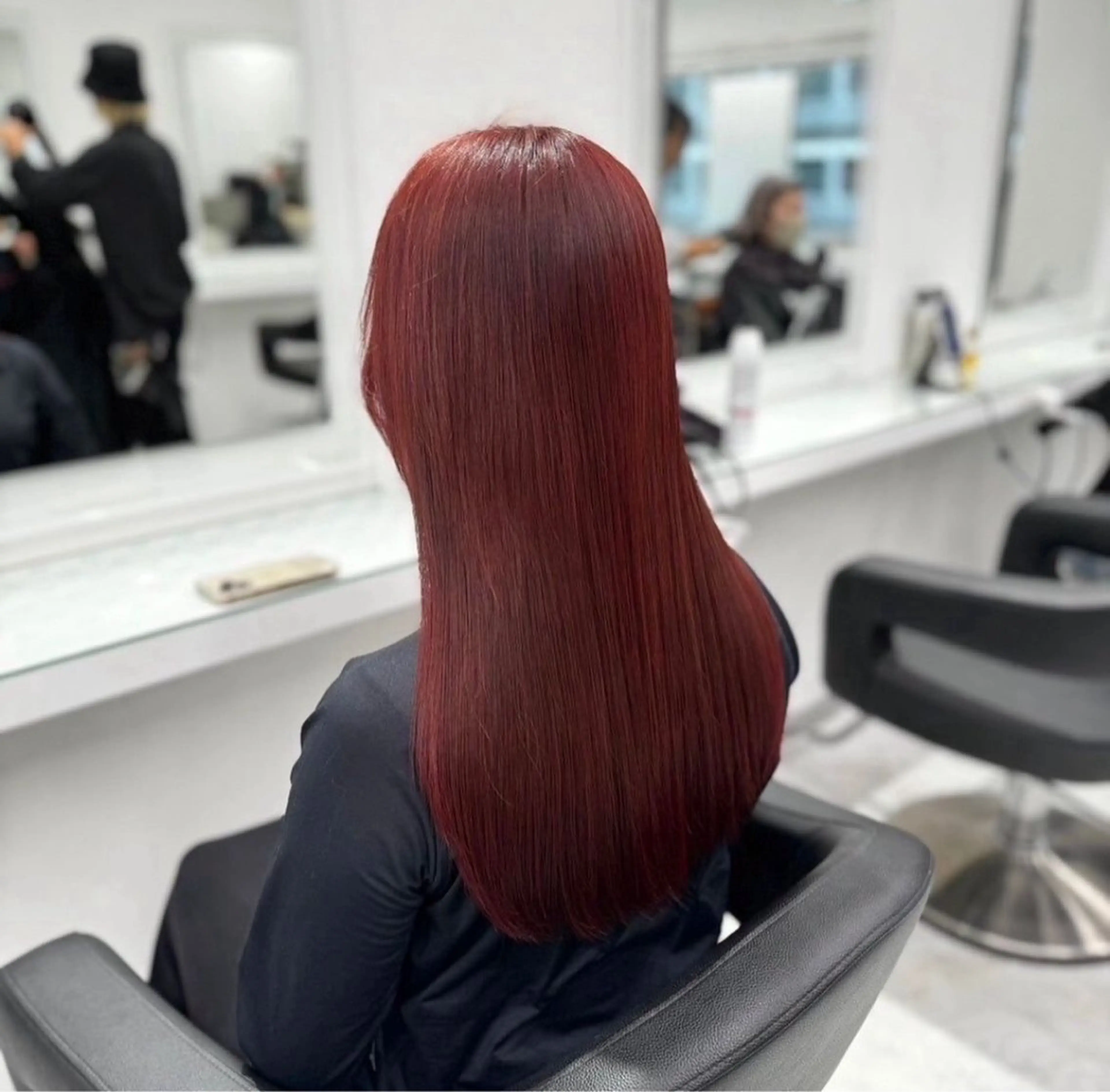 ロング ヘアカラー トリートメント ヘアセット NANA🥀韓国ヘア /レイヤー/暖色🥀のヘアスタイル