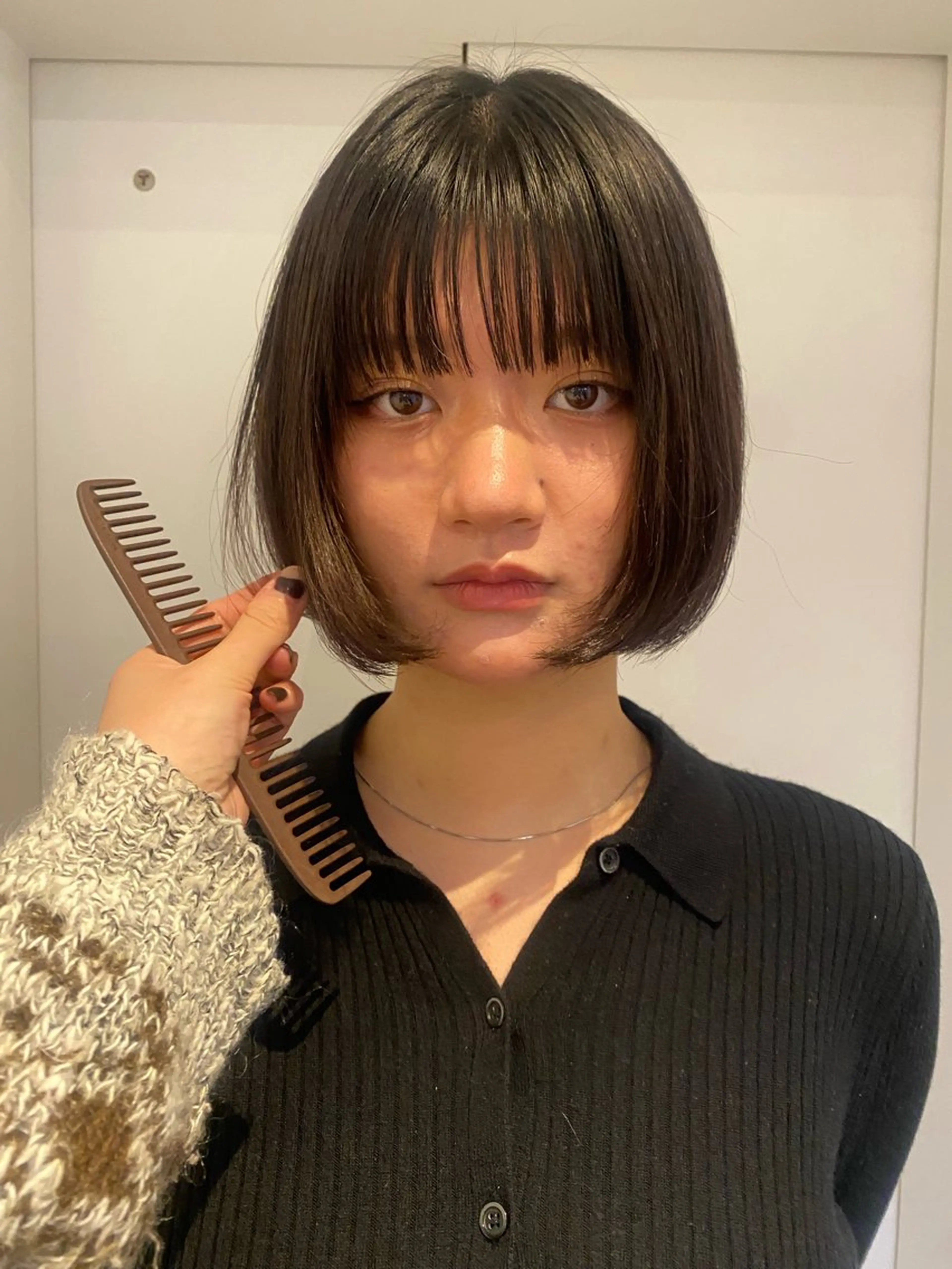 ショート トリートメント 酸性ストレート 縮毛矯正 トリートメント 永田 愛莉のヘアスタイル