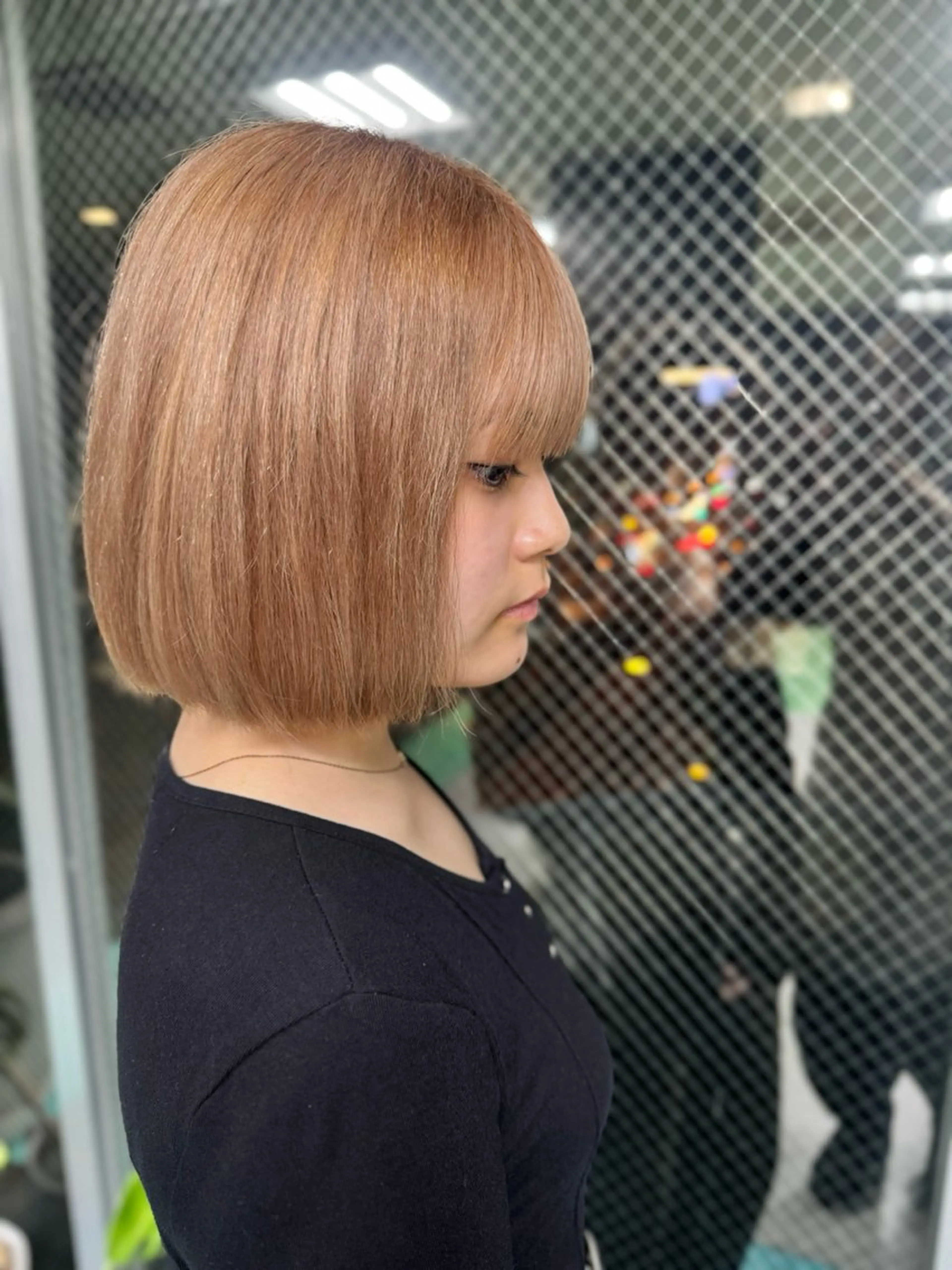 ショート カラー ベージュカラー オレンジ オレンジベージュ ヘアカラー Viage （ビアージュ）のヘアスタイル