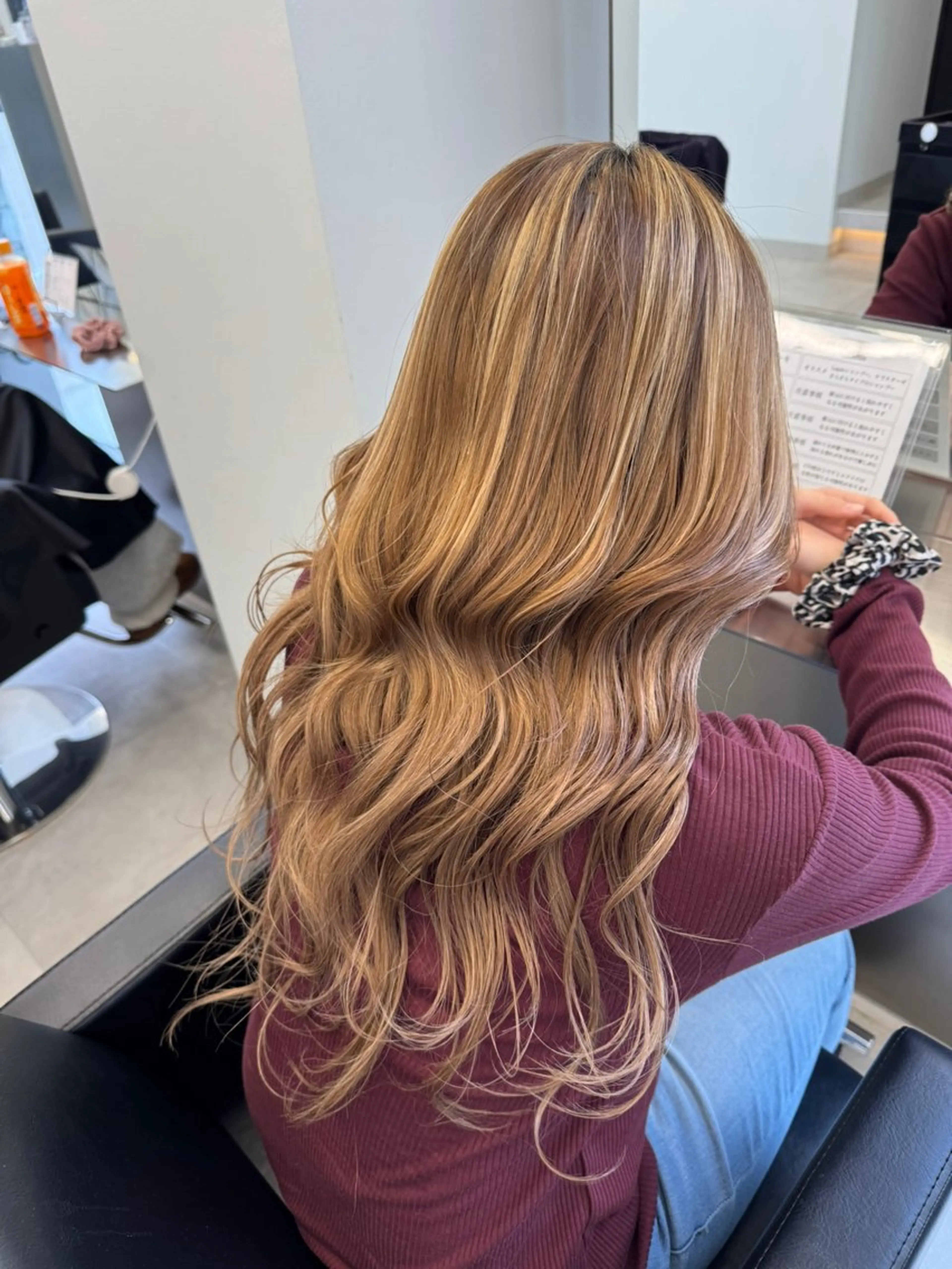 ロング ボブ エクステ エクステ エクステ/ベージュ 韓国ヘア/KENTAのヘアスタイル