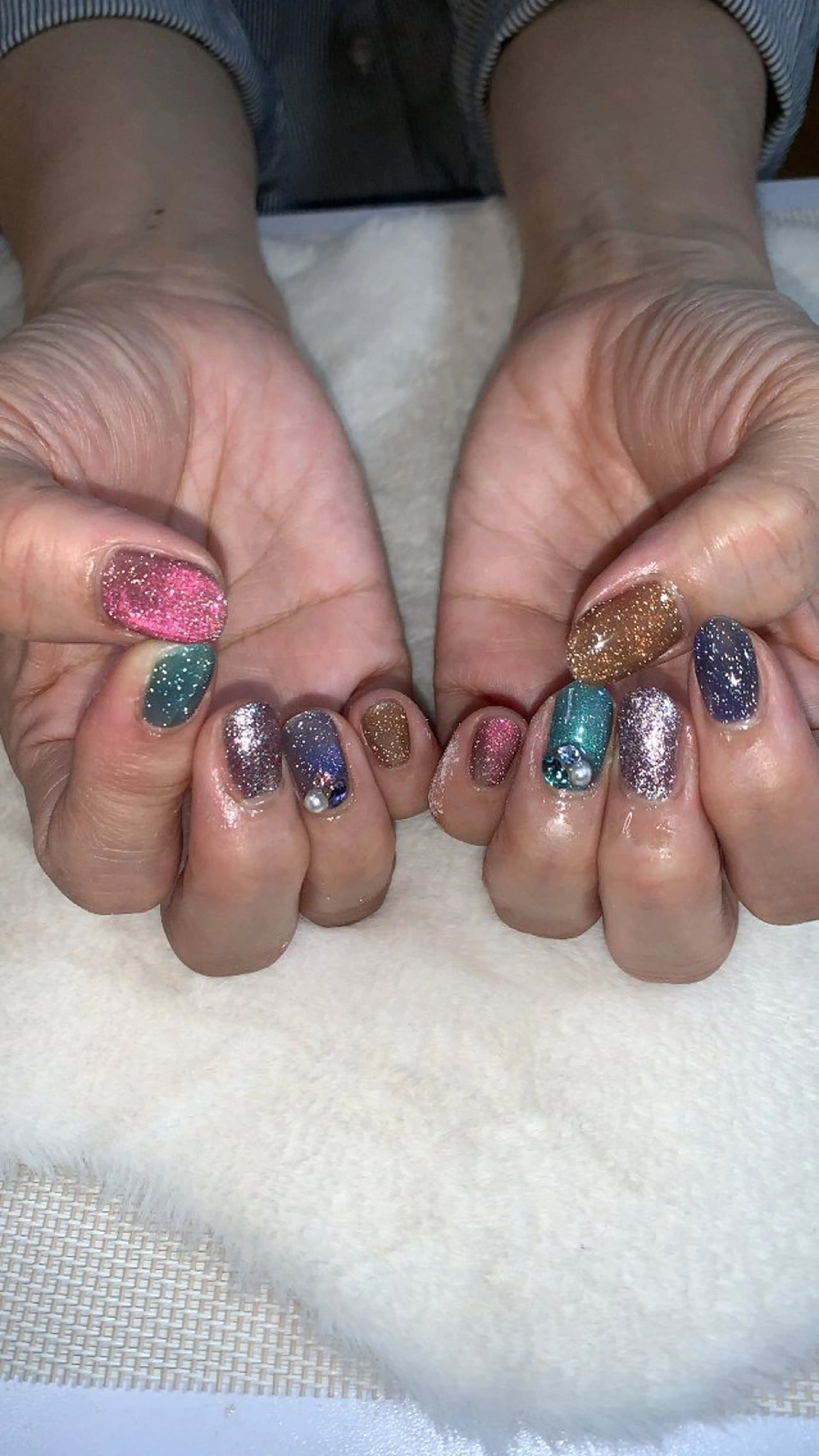 ネイル フラッシュネイル フラッシュマグ マグネットネイル ハンドネイル 北川 恭子のネイルデザイン