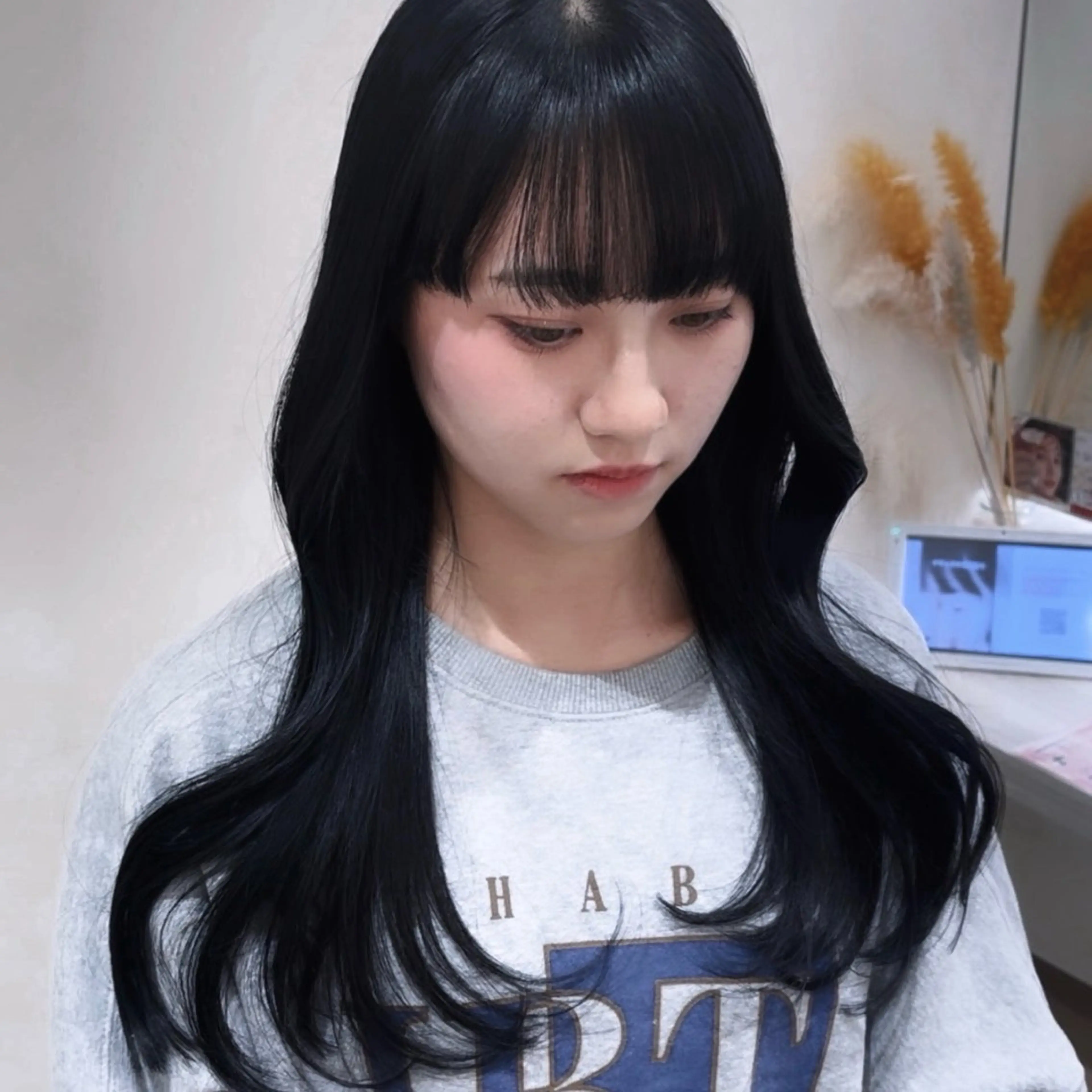 ロング カラー ケアカラー 透明感カラー 髪質改善 韓国風ヘア 💖大人韓国ヘア💖 韓国艶カラー【銀座】のヘアスタイル