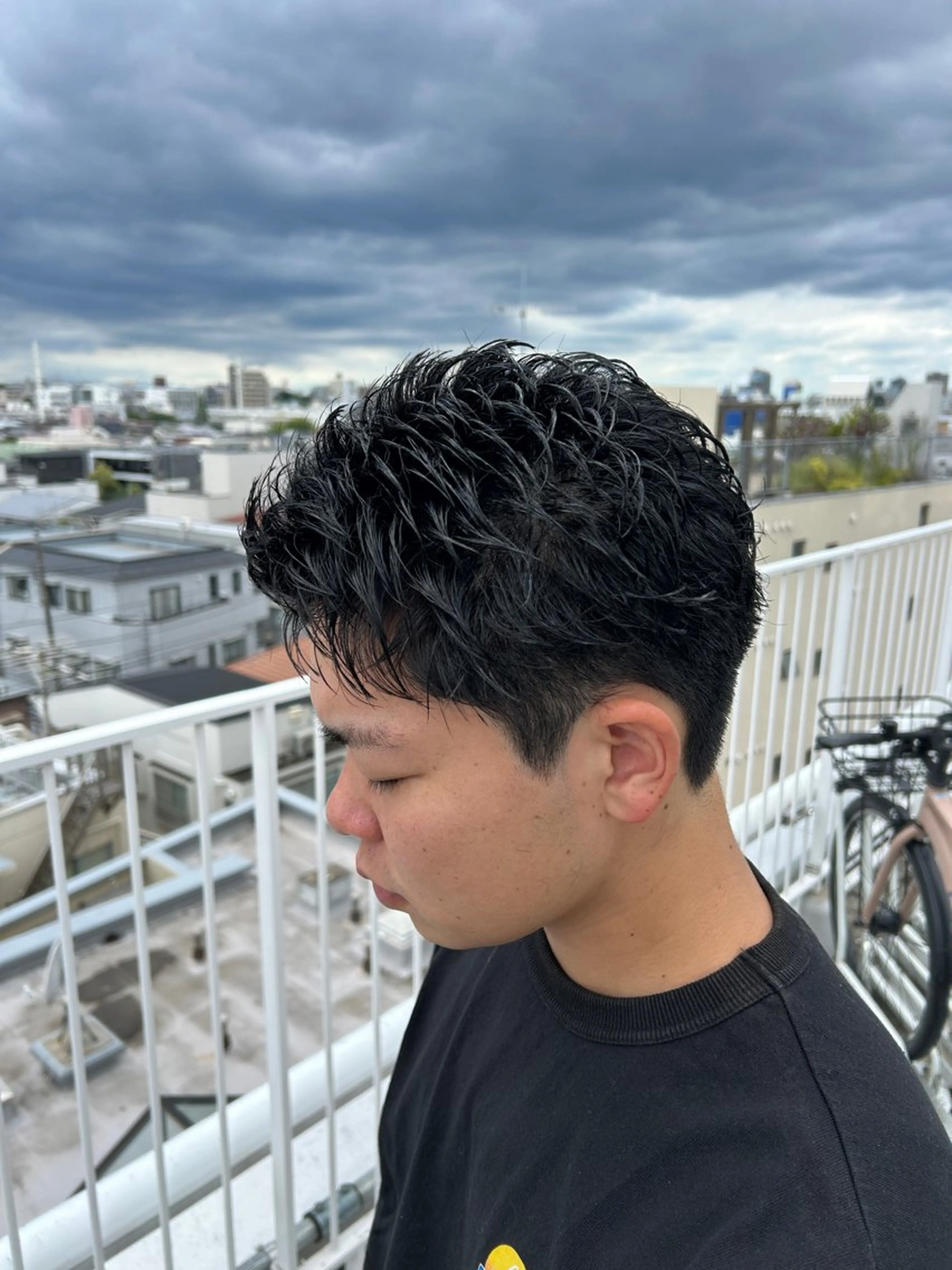 パーマ メンズ カット パーマ トリートメント ヘッドスパ ヘアセット カズキ🌼曲がる縮毛 /くせ毛パーマのヘアスタイル