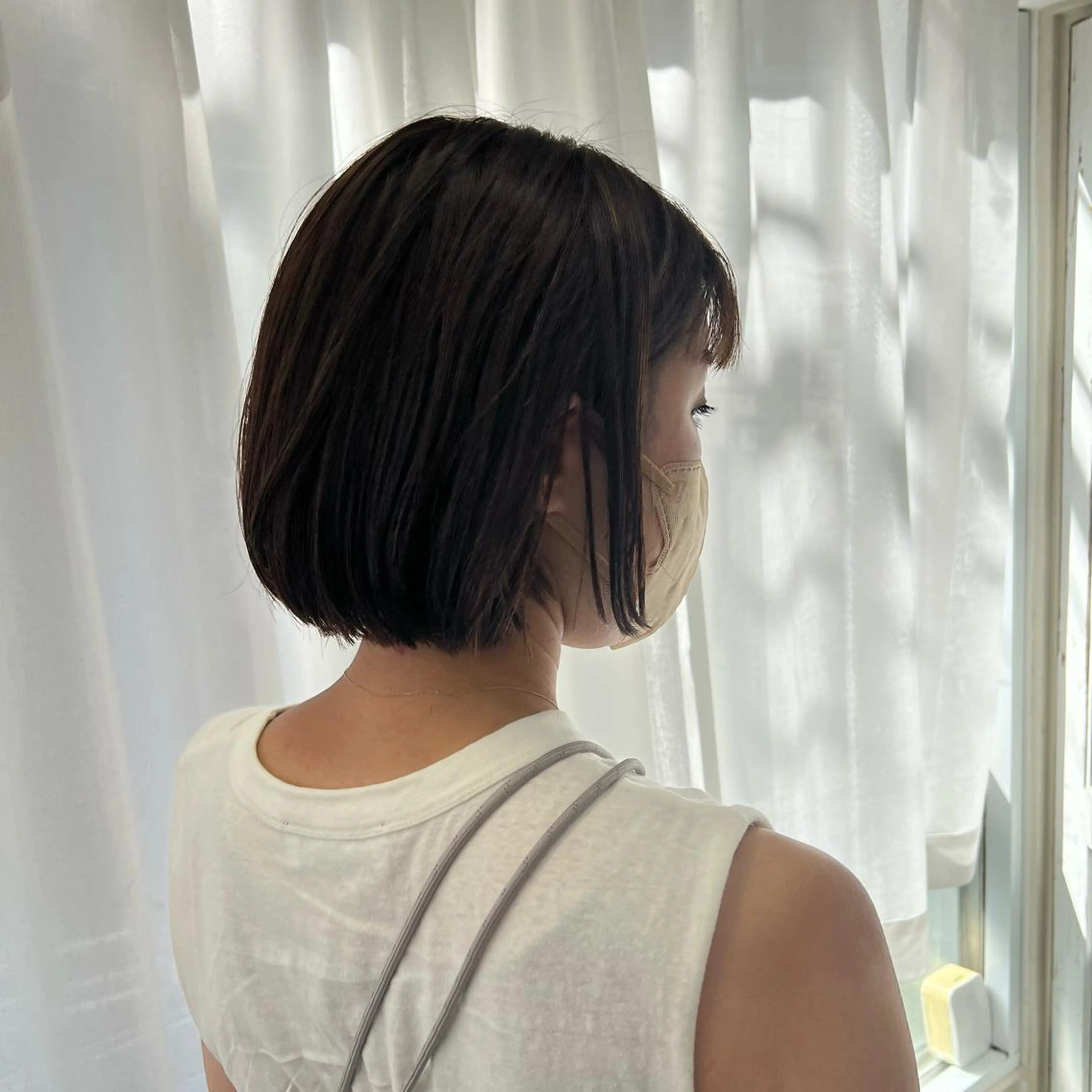 ショート カラー アッシュ ベージュカラー メッシュ ボブ ていねい技術No.1 🌈諏訪 健太のヘアスタイル